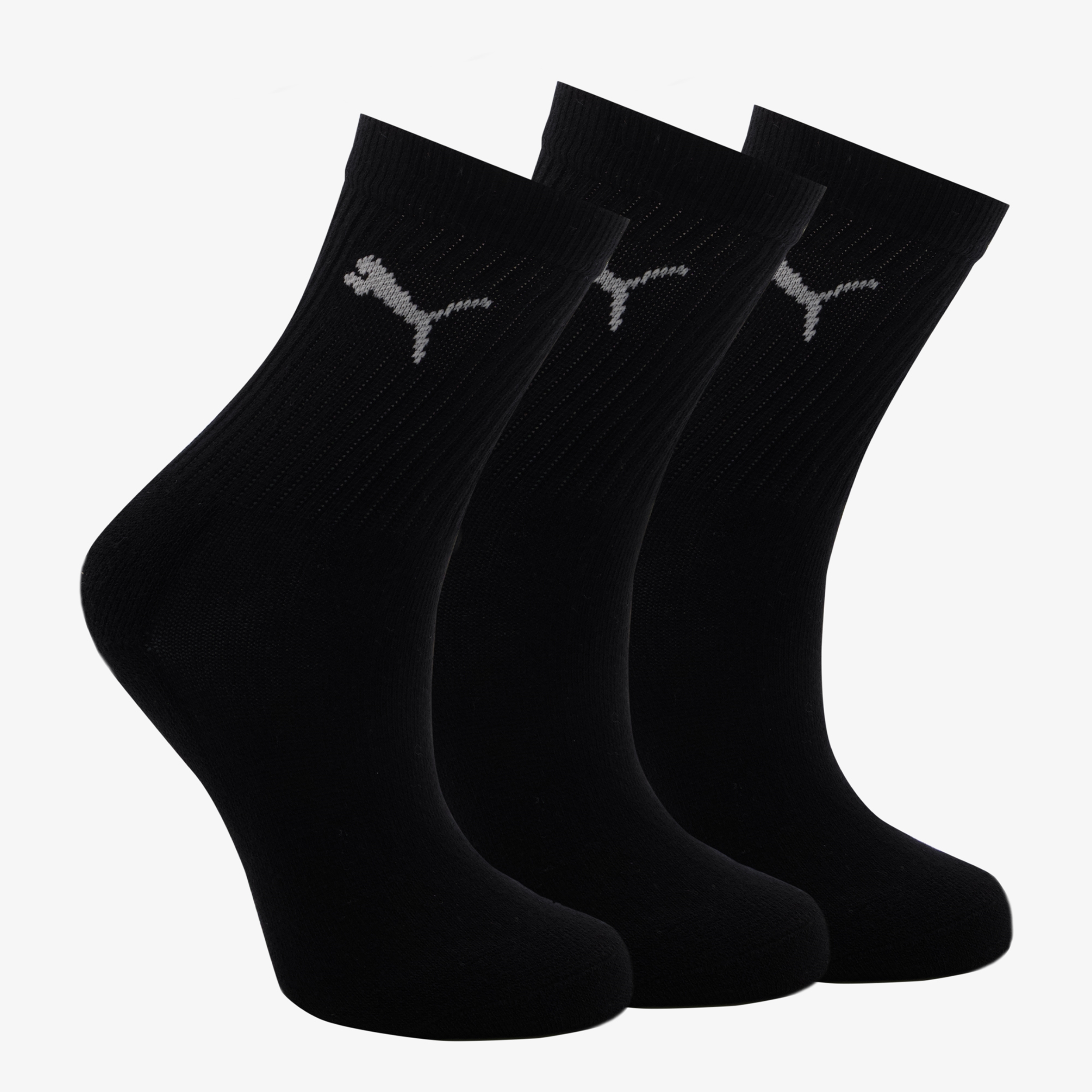 Puma Crew kinder sokken 3 paar zwart