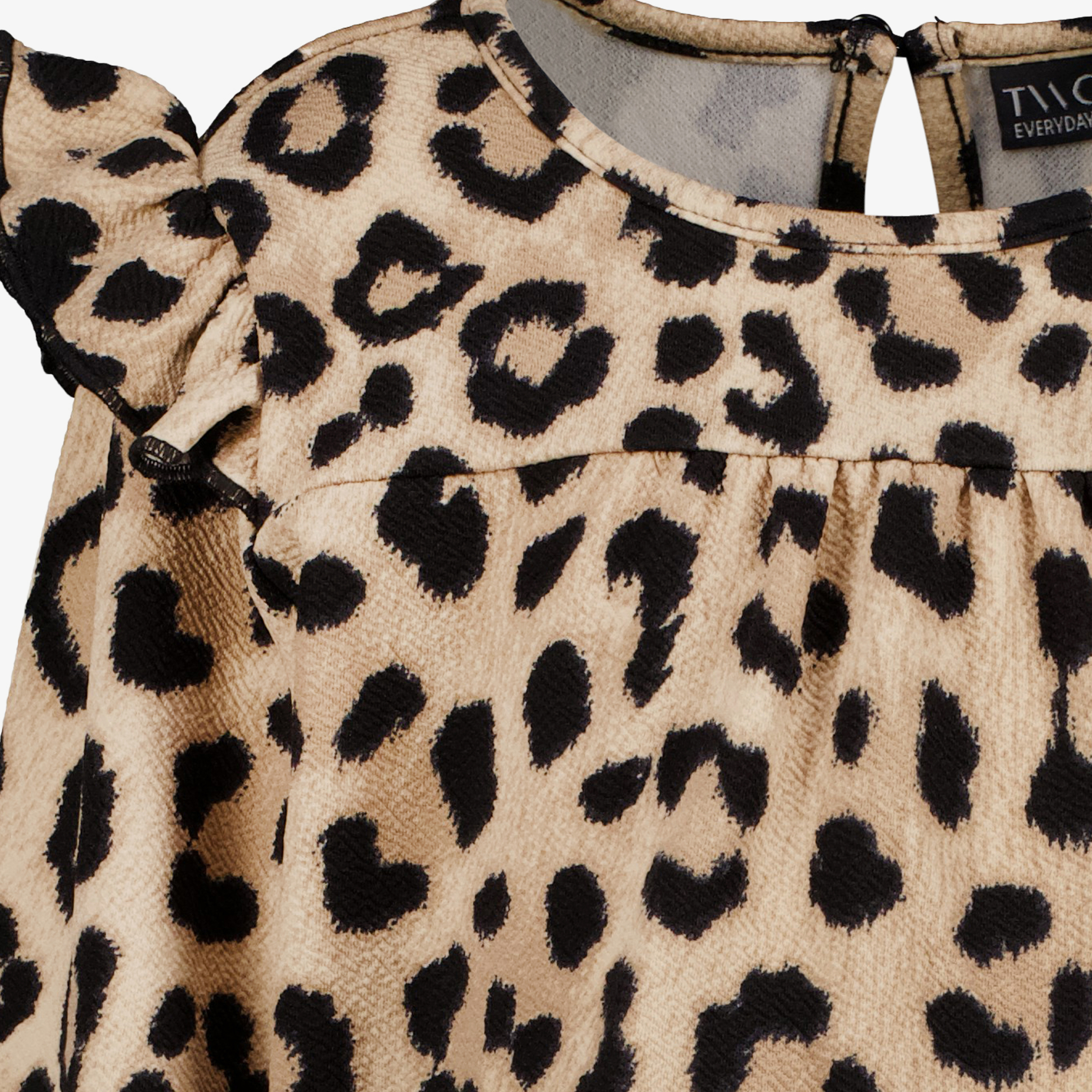 TwoDay meisjes blouse met panterprint en ruches t-shirts & tops – foto 2