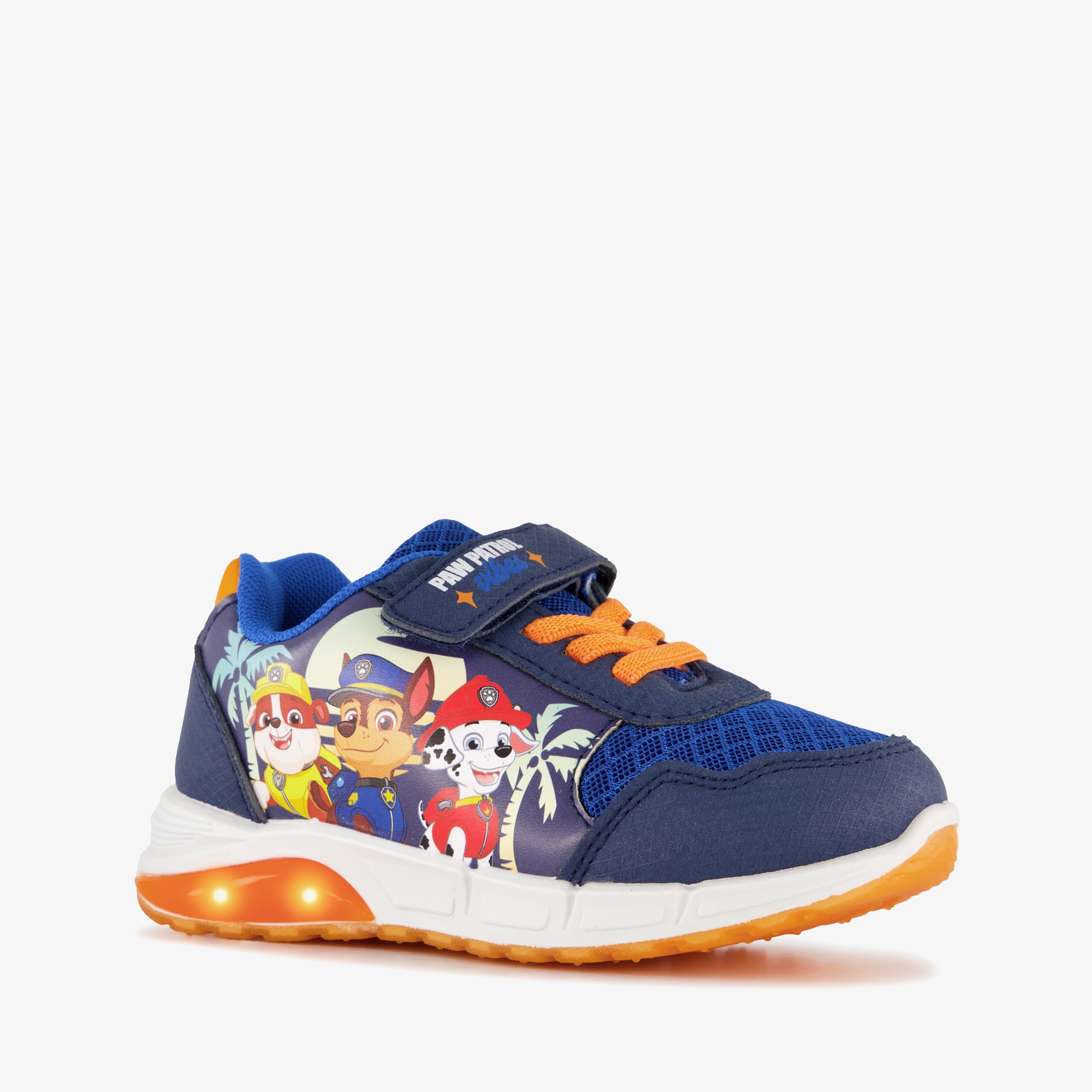 Paw Patrol jongens sneakers met lichtjes blauw