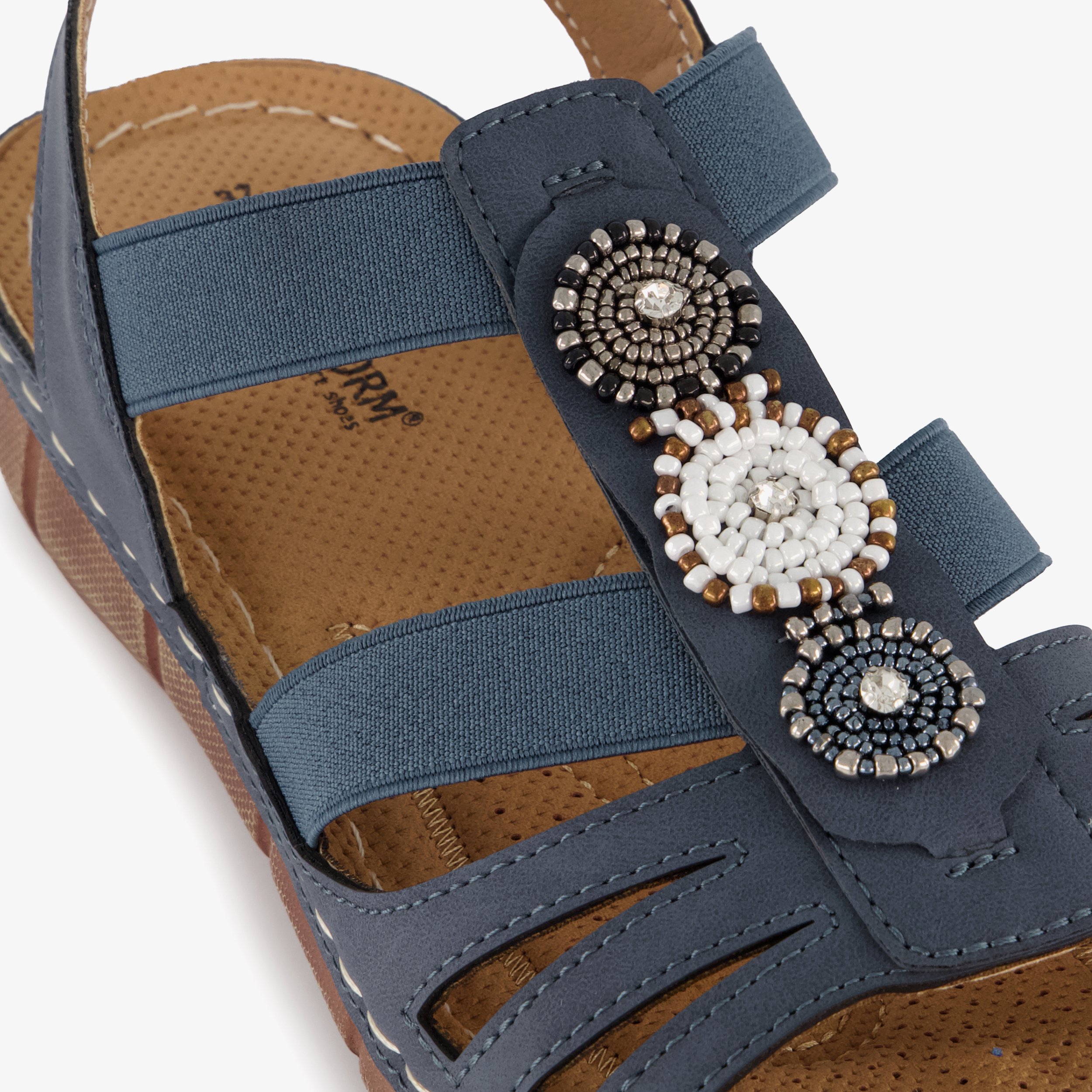 Natuform dames sandalen met sleehak blauw – foto 5