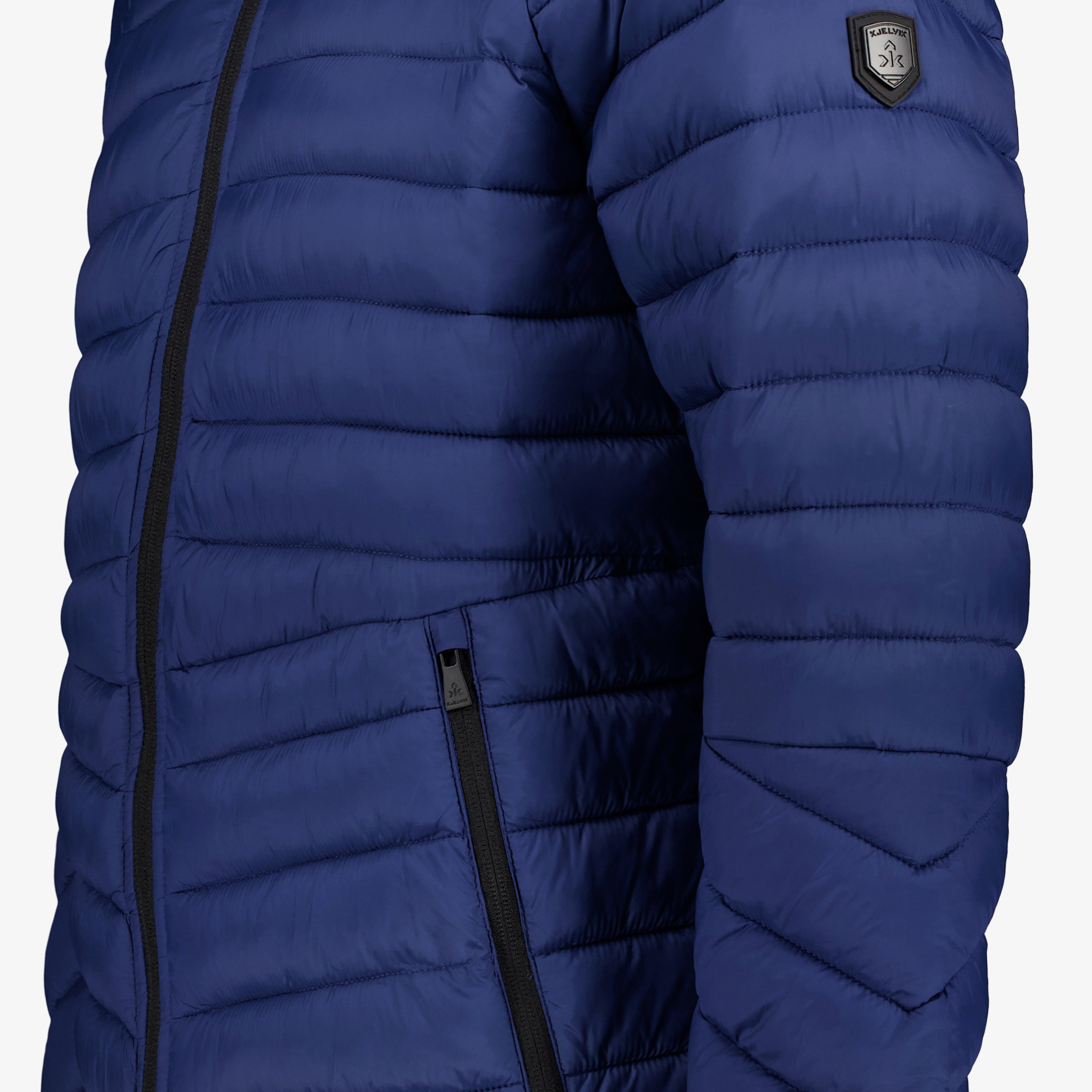 Kjelvik gewatteerde heren winterjas blauw jassen – foto 2