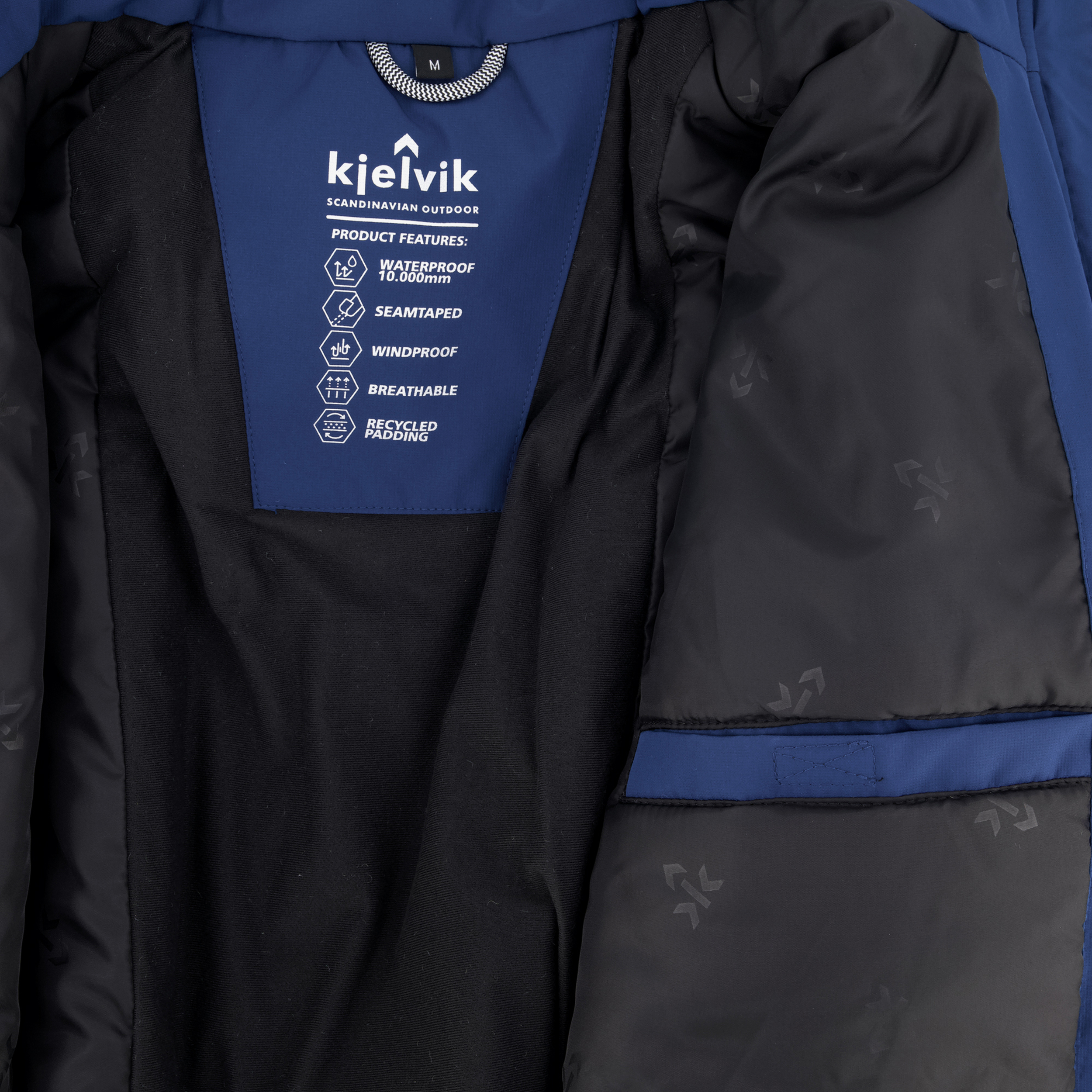 Kjelvik waterdichte heren regenjas blauw jassen – foto 4