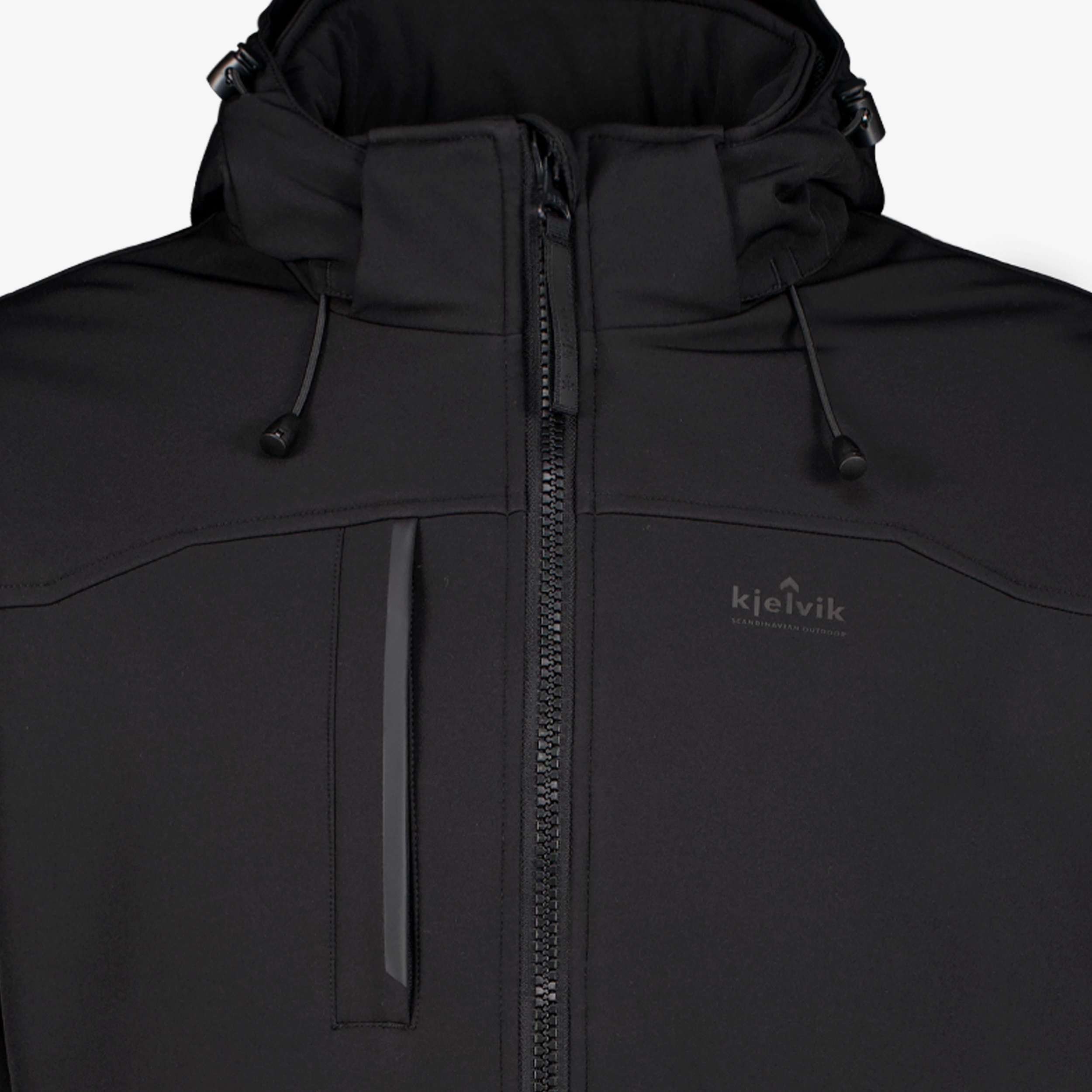 Kjelvik gewatteerde heren softshell jas zwart jassen – foto 3