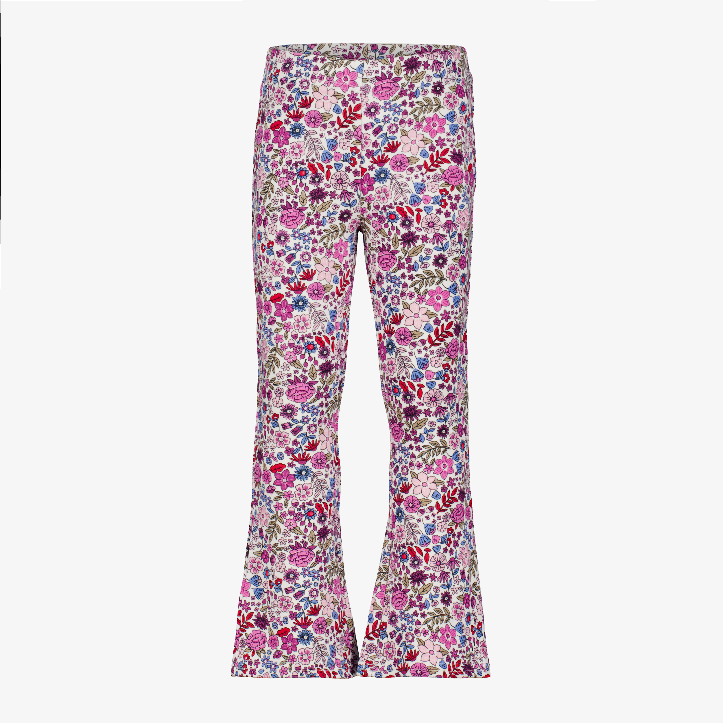TwoDay meisjes flared legging met bloemenprint roze broeken & shorts