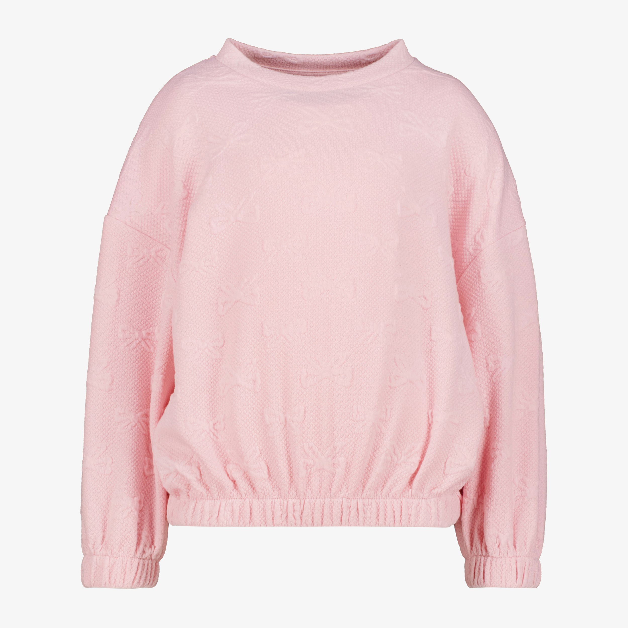 TwoDay meisjes sweater met strikjes structuur roze truien & vesten