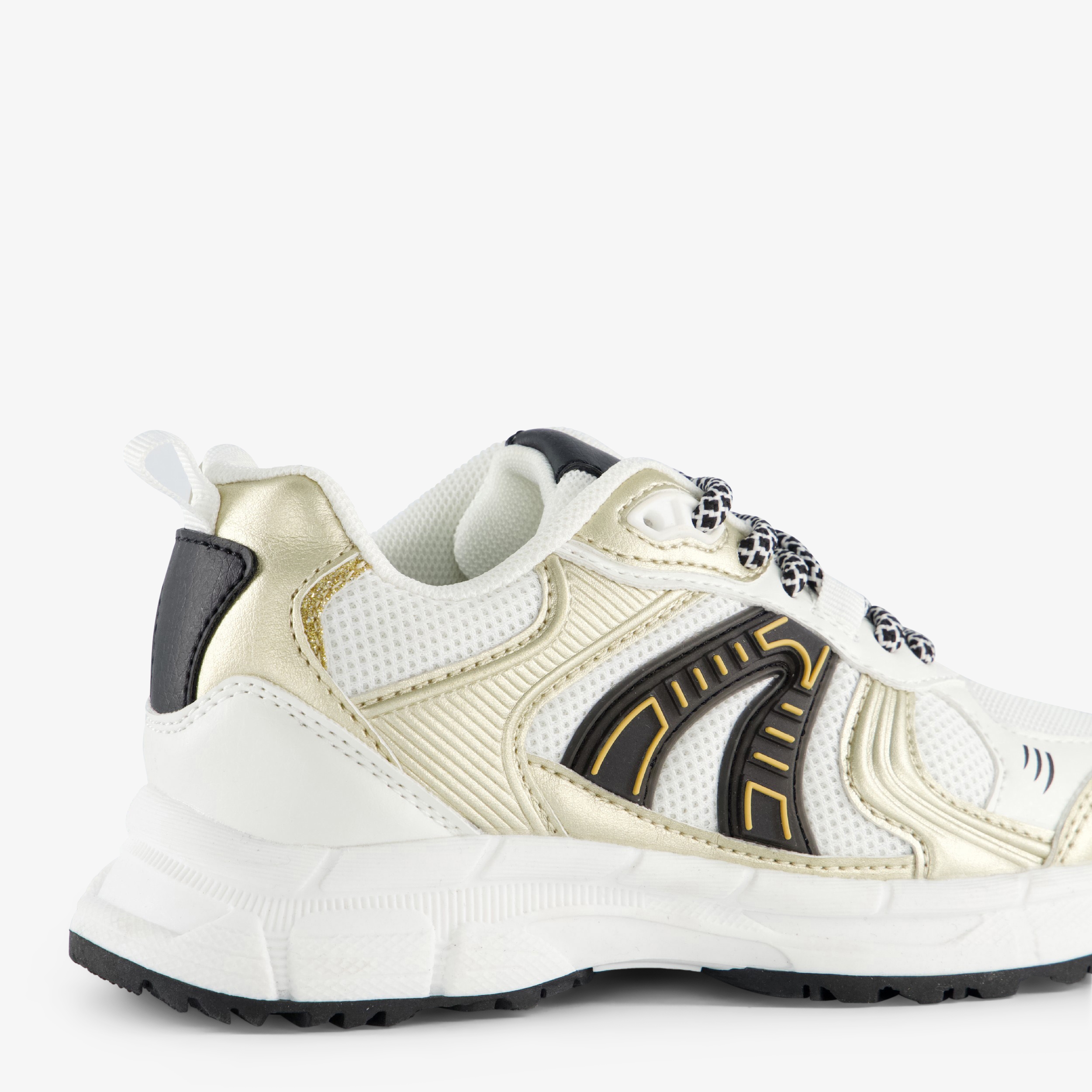 Blue Box meisjes sneakers wit goud