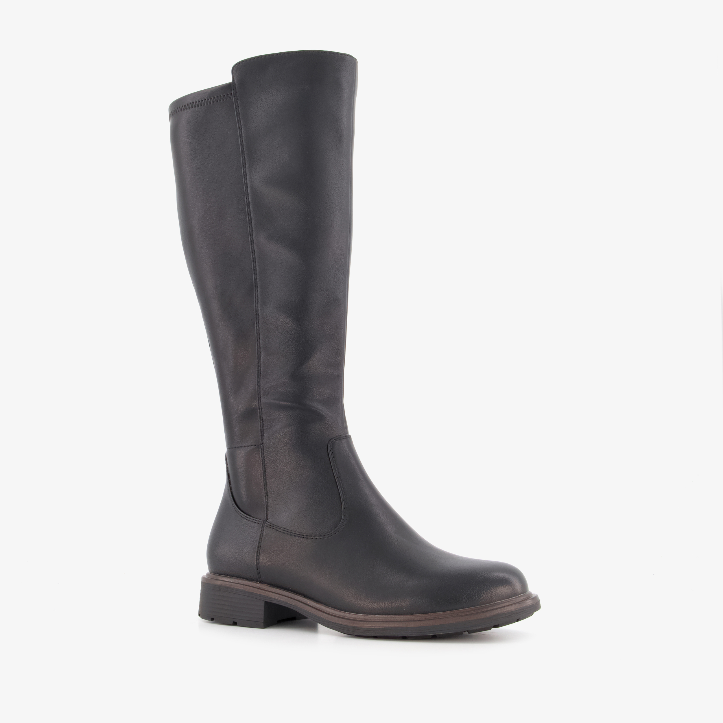 Softline dames laarzen met H leest zwart