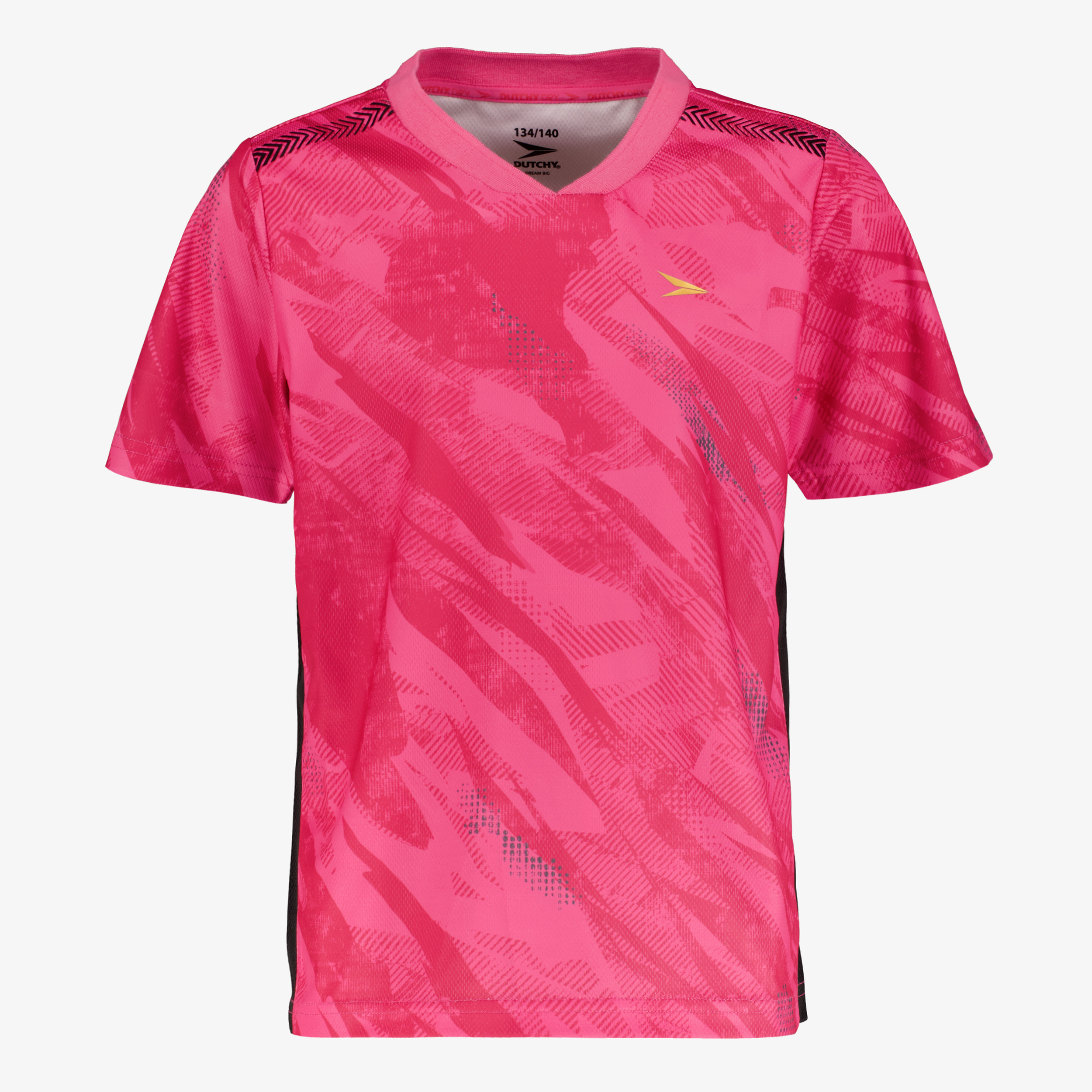 Dutchy Dry meisjes voetbal T-shirt roze