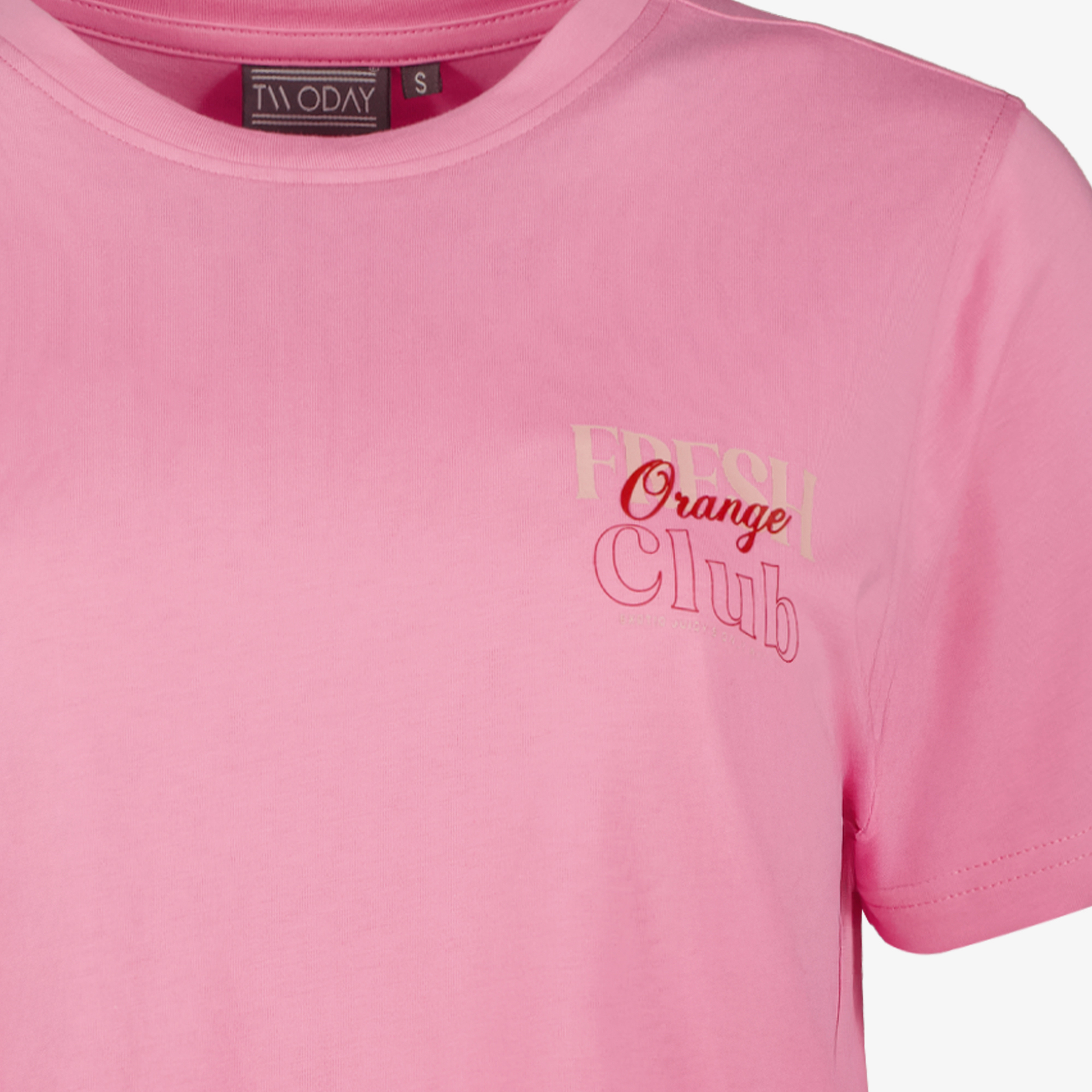 TwoDay dames T-shirt met backprint lichtroze t-shirts & tops – foto 2