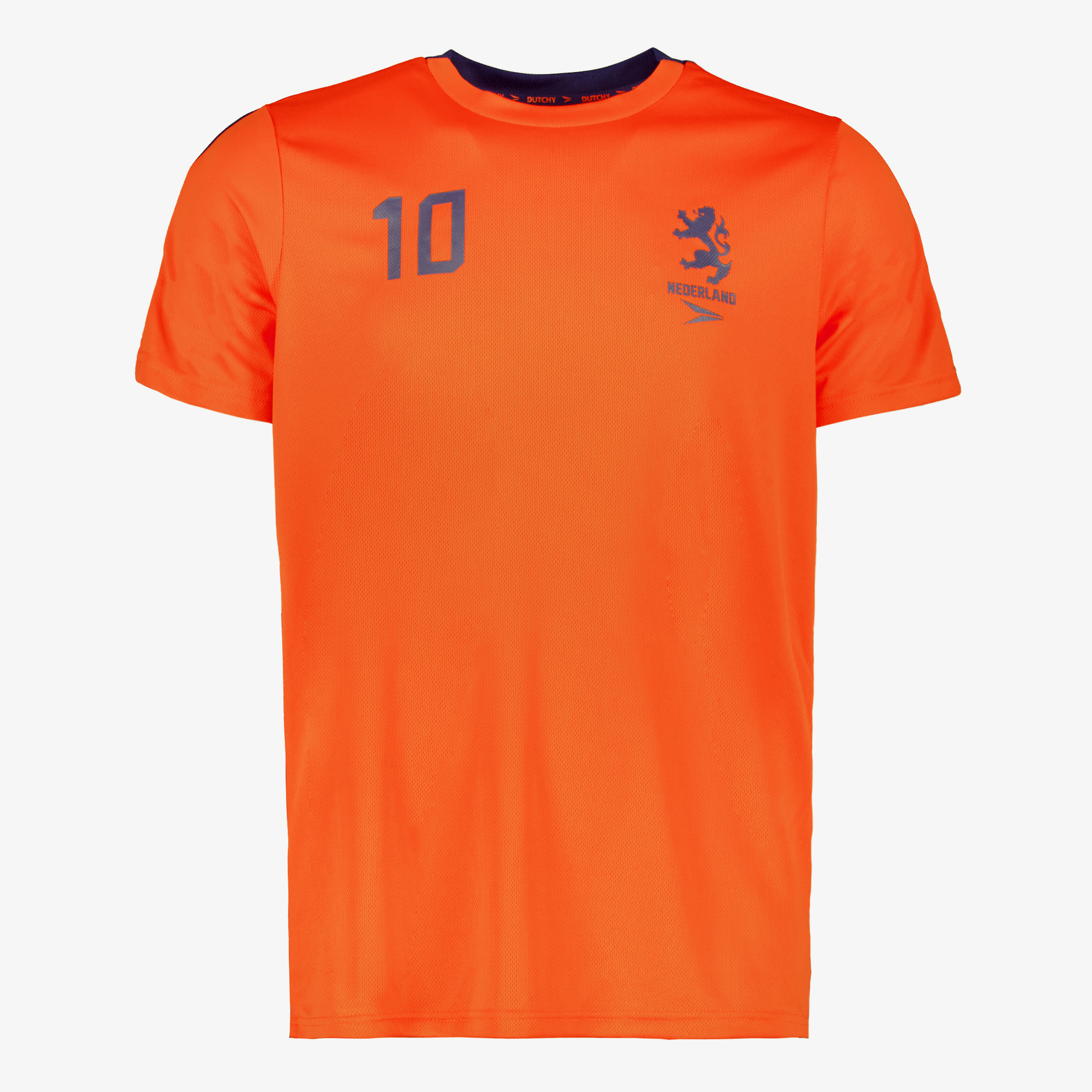 Dutchy heren voetbal T-shirt nummer 10 oranje sport & spel