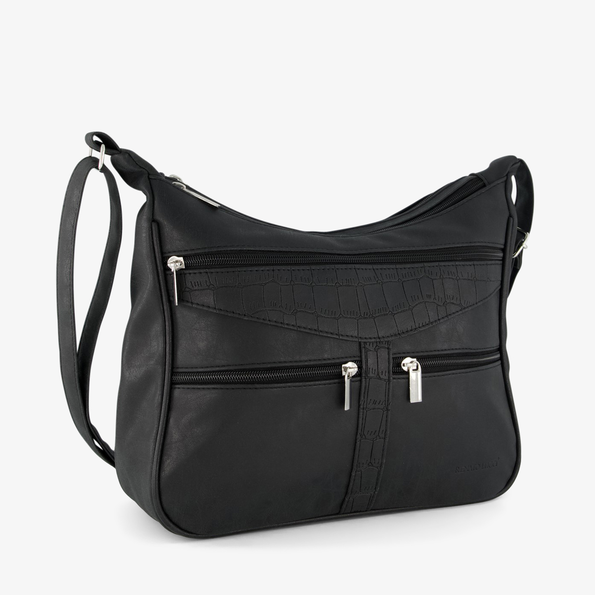 Renato Lucci dames schoudertas zwart