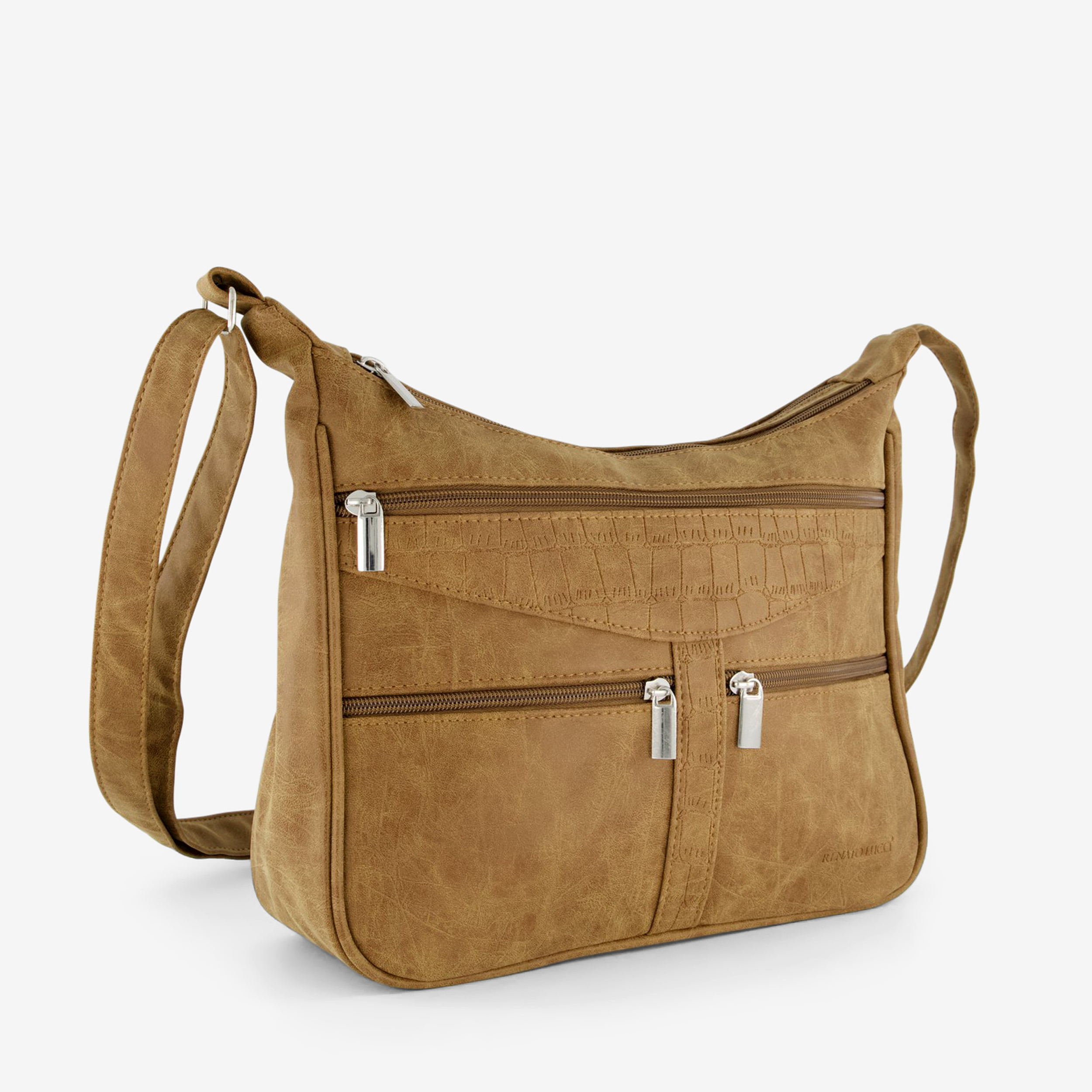 Renato Lucci dames schoudertas camelbruin