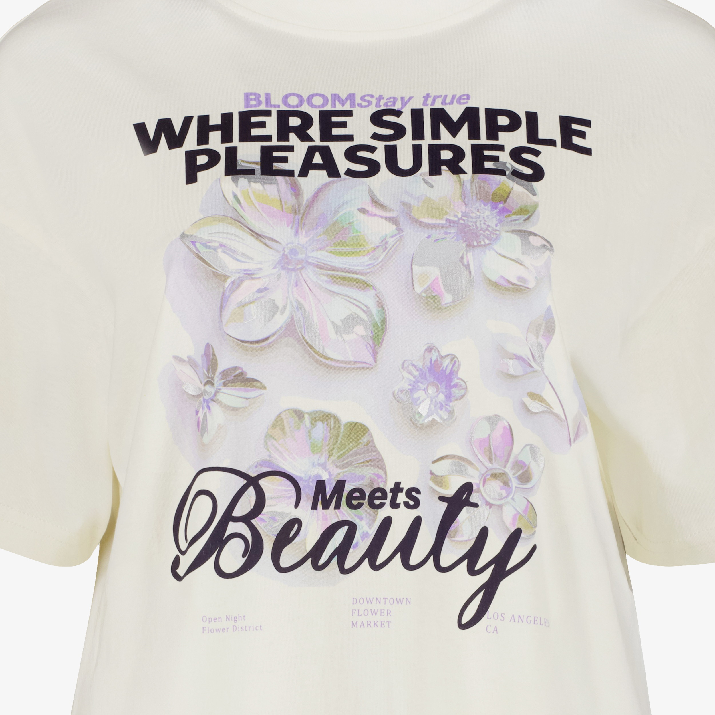 TwoDay dames T-shirt met opdruk ecru t-shirts & tops – foto 2