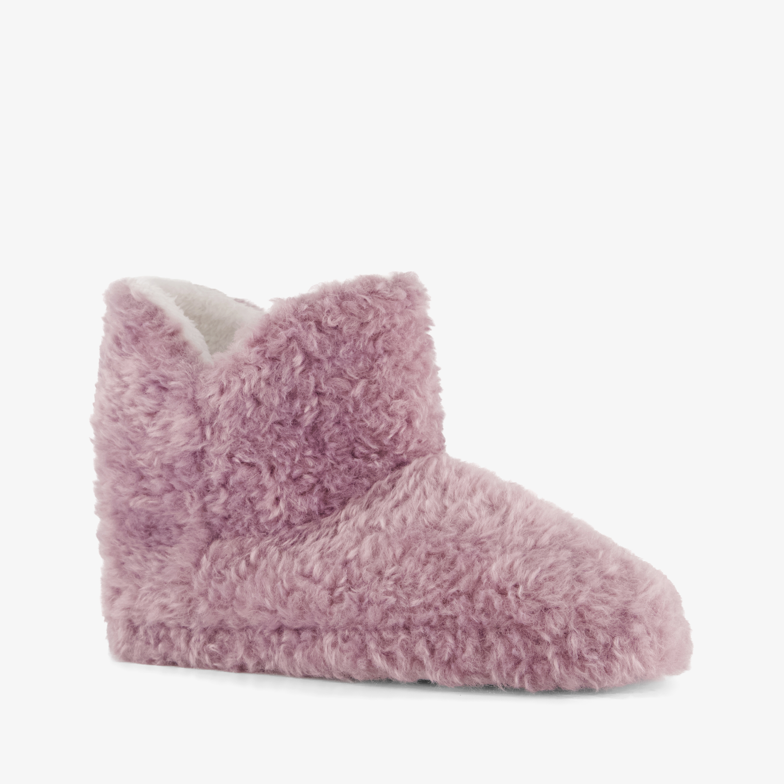 Thu!s hoge pluche dames pantoffels lila
