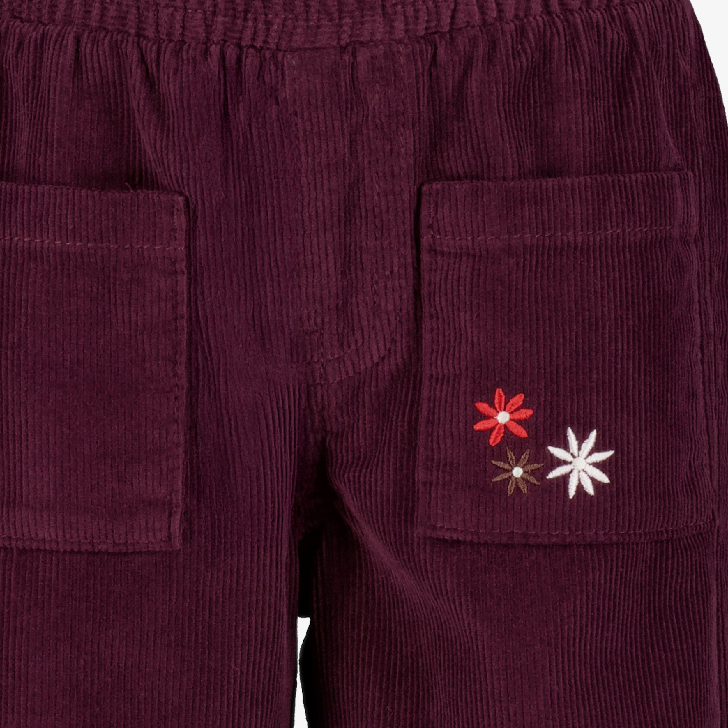 TwoDay wide leg meisjes corduroy broek bordeaux broeken & shorts – foto 2