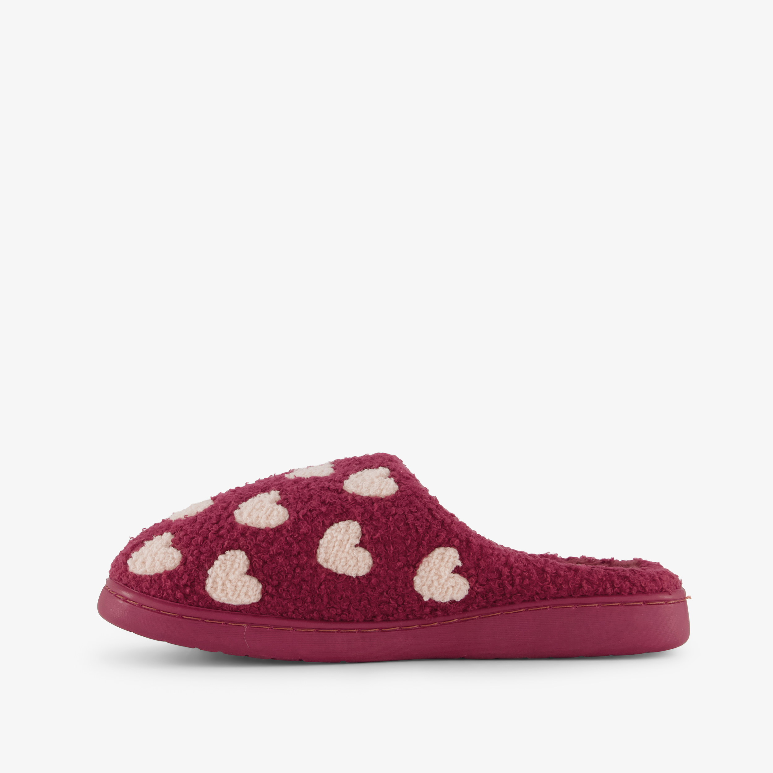 Thu!s teddy hartjes sloffen voor dames - roze