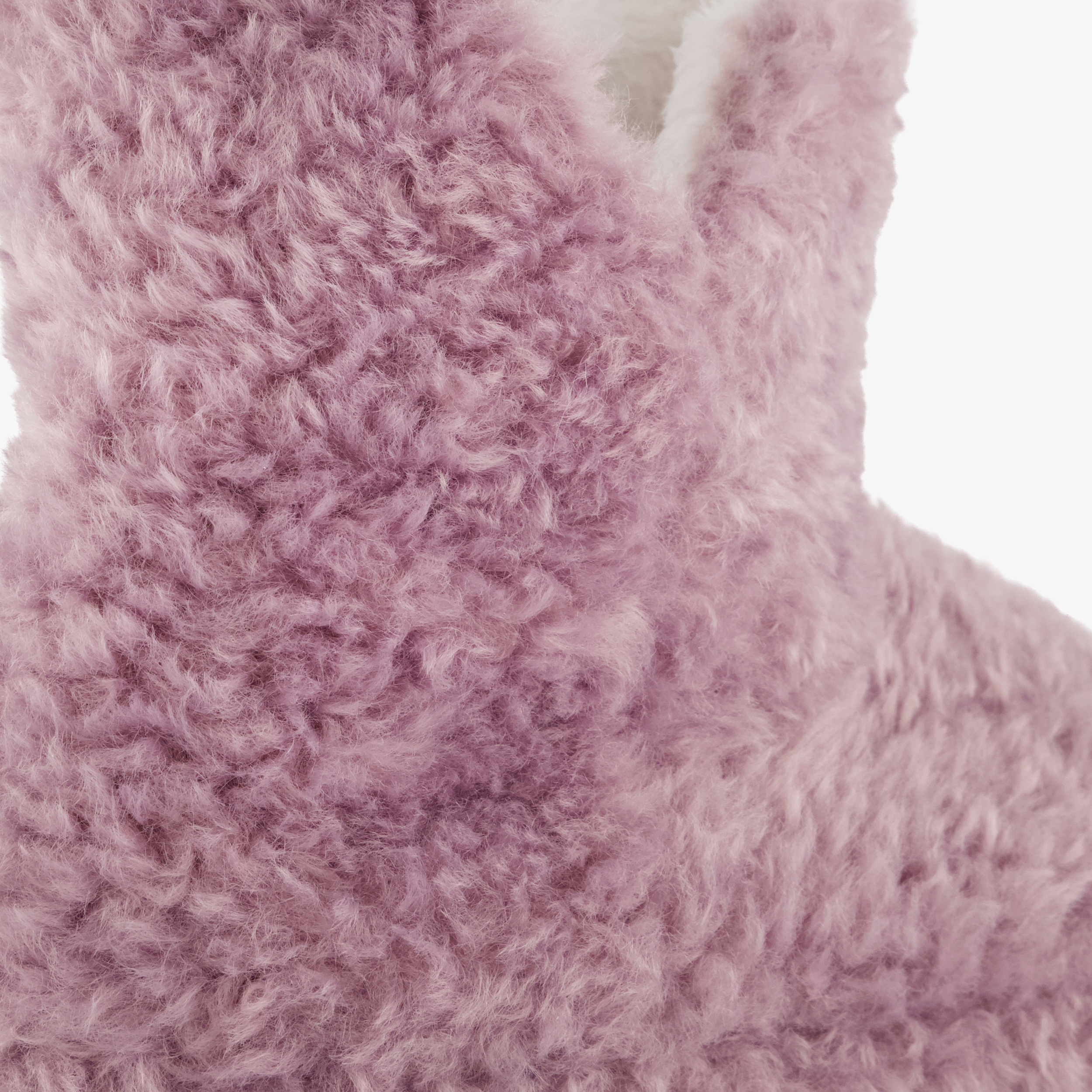 Thu!s hoge pluche dames pantoffels lila – foto 5