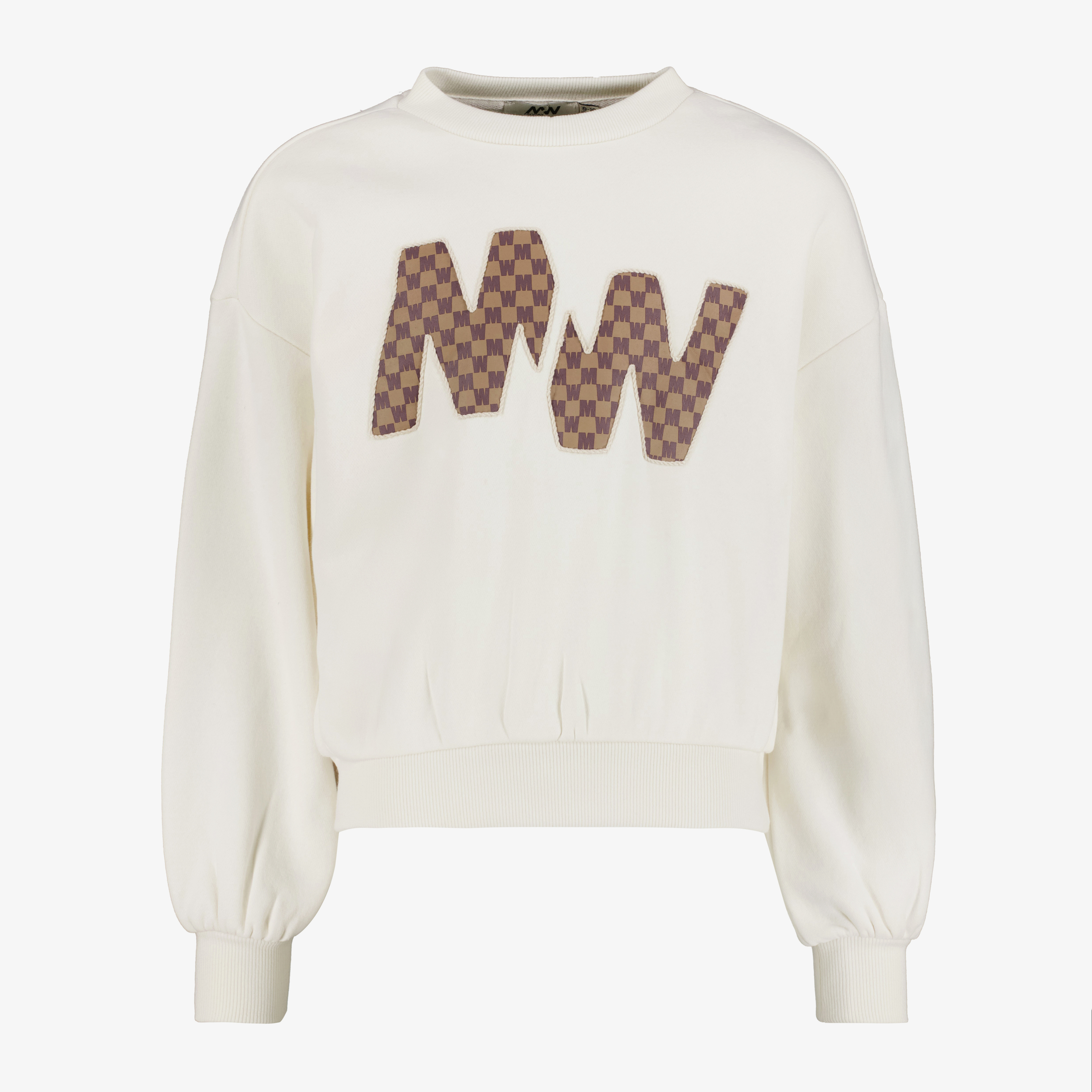 MyWay meisjes sweater met tekstopdruk wit truien & vesten