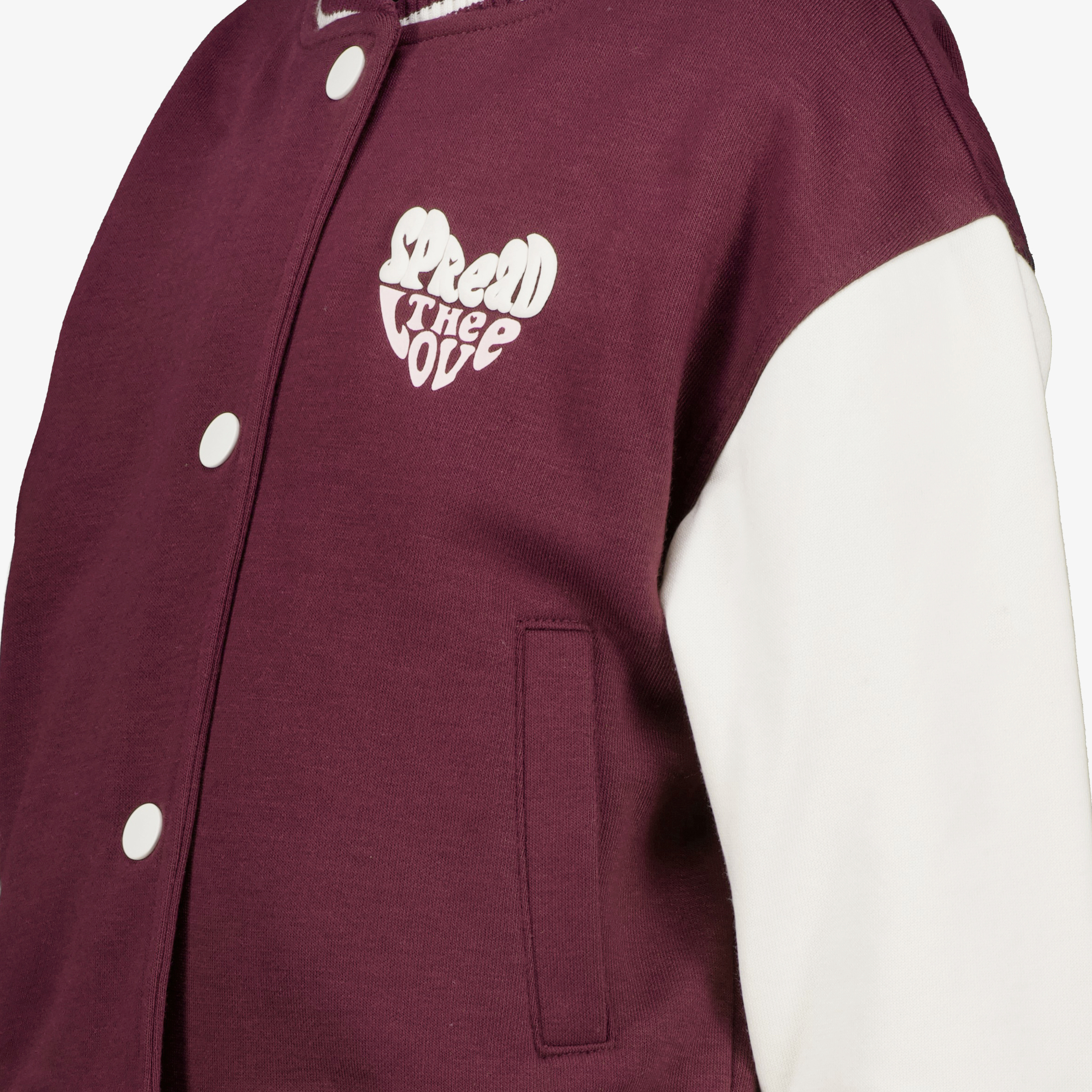 TwoDay meisjes baseball vest bordeaux wit truien & vesten – foto 2