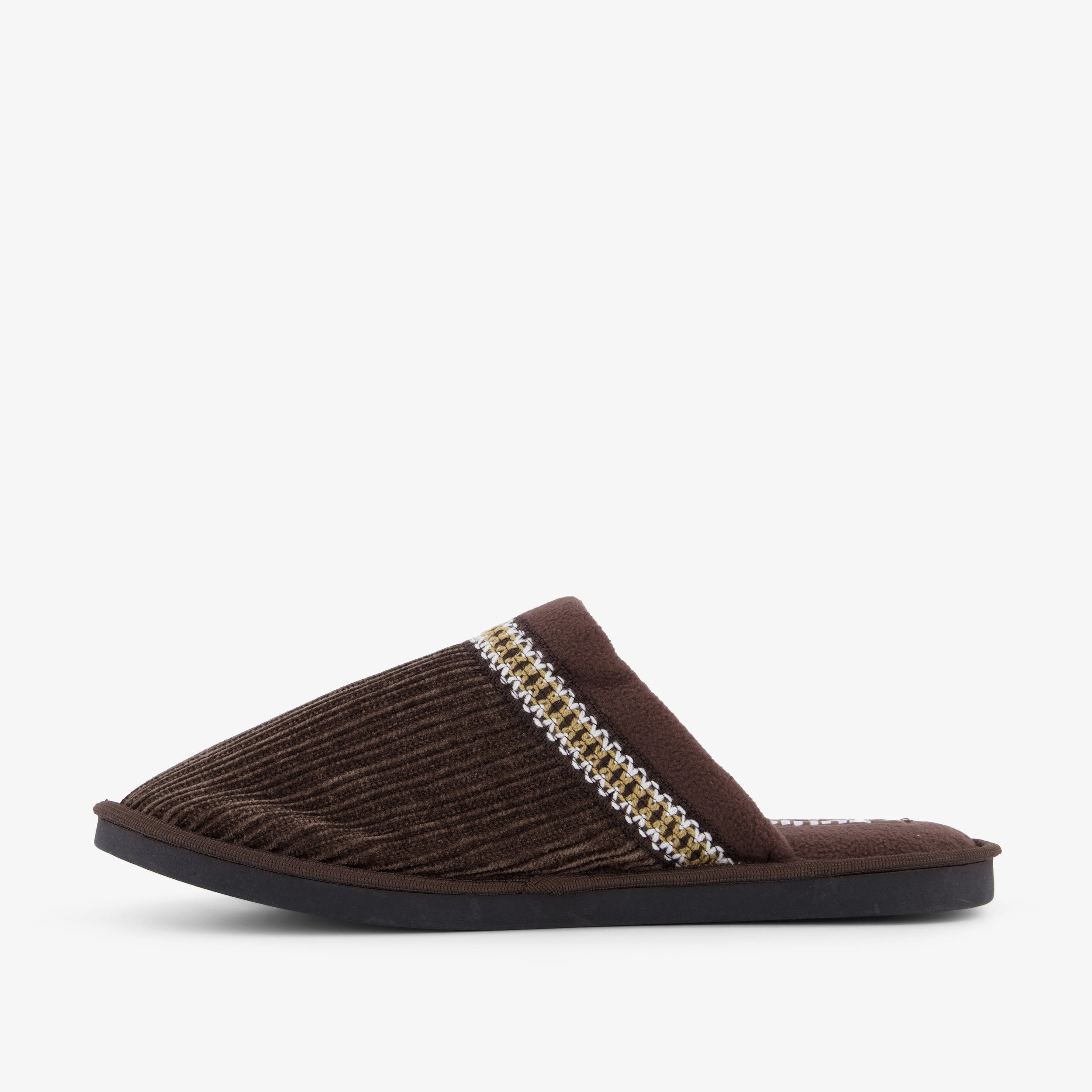 Thu!s Gestreepte Instap Pantoffels - Heren - Bruin