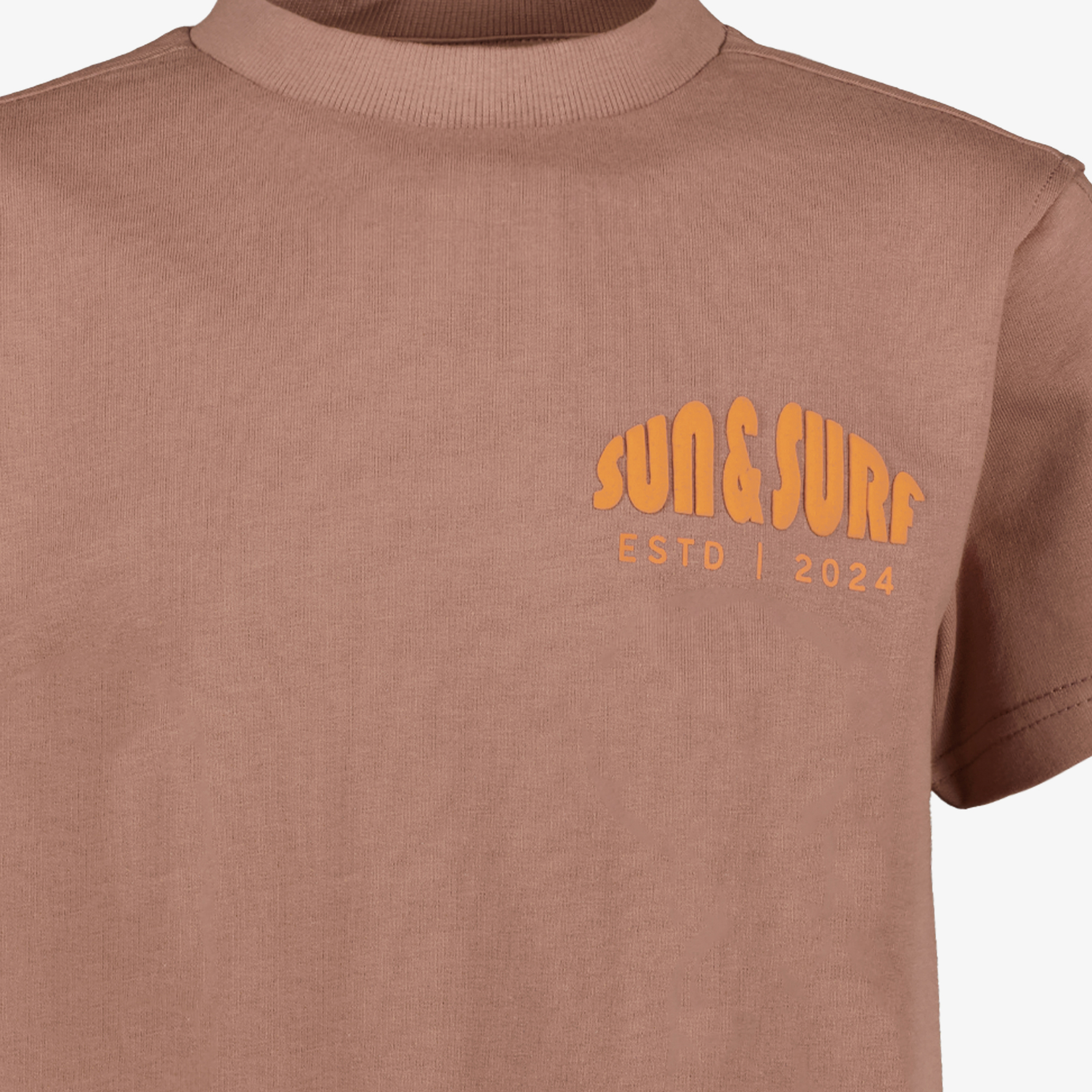 Unsigned jongens T-shirt met backprint bruin t-shirts & tops – foto 2