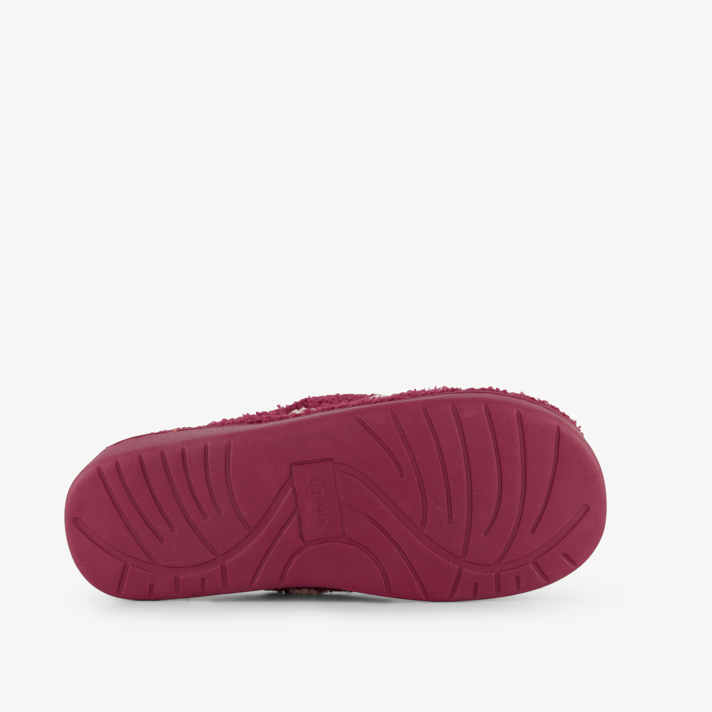 Thu!s dames teddy instap pantoffels met hartjes roze – foto 3