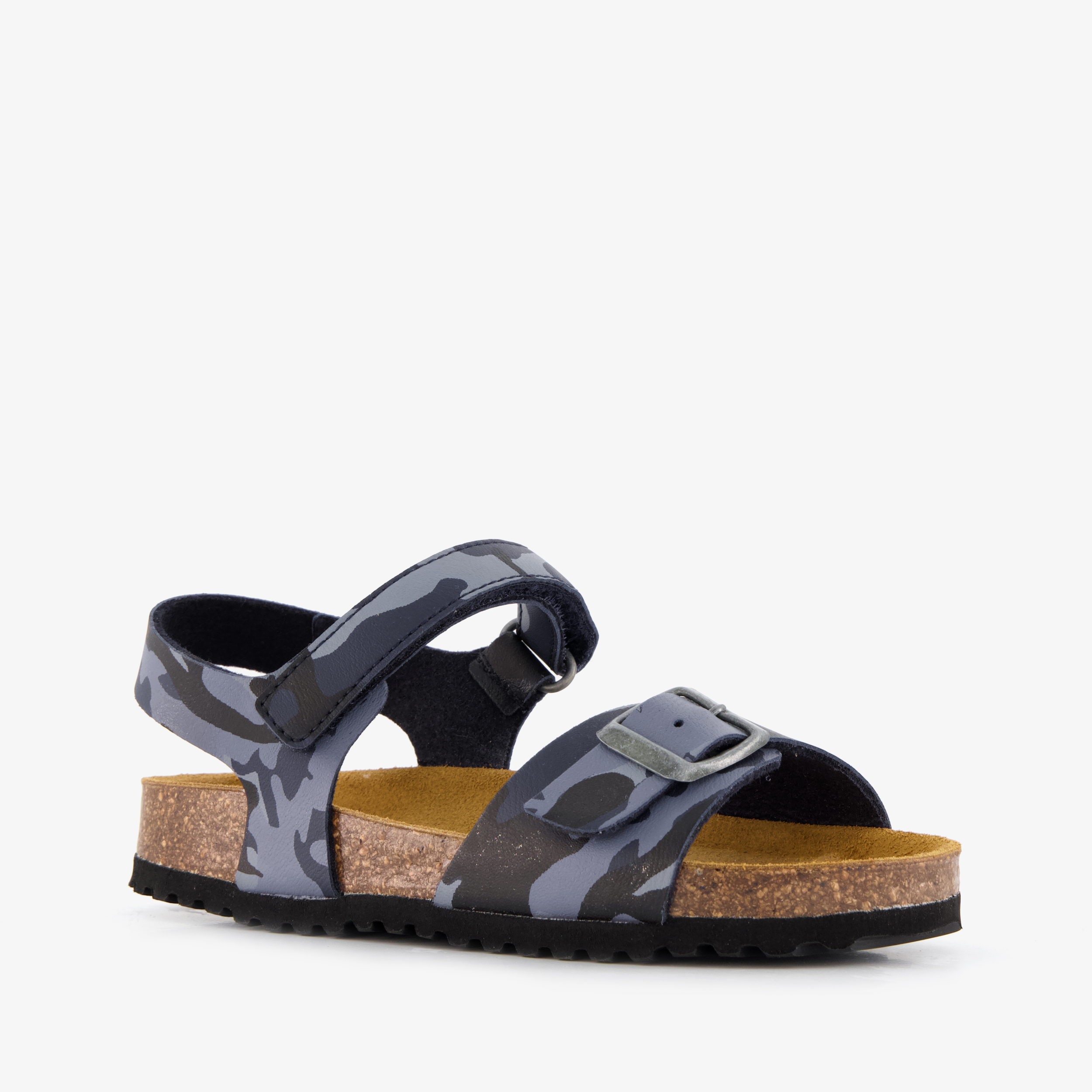 Hush Puppies kinder bio sandalen camouflage blauw