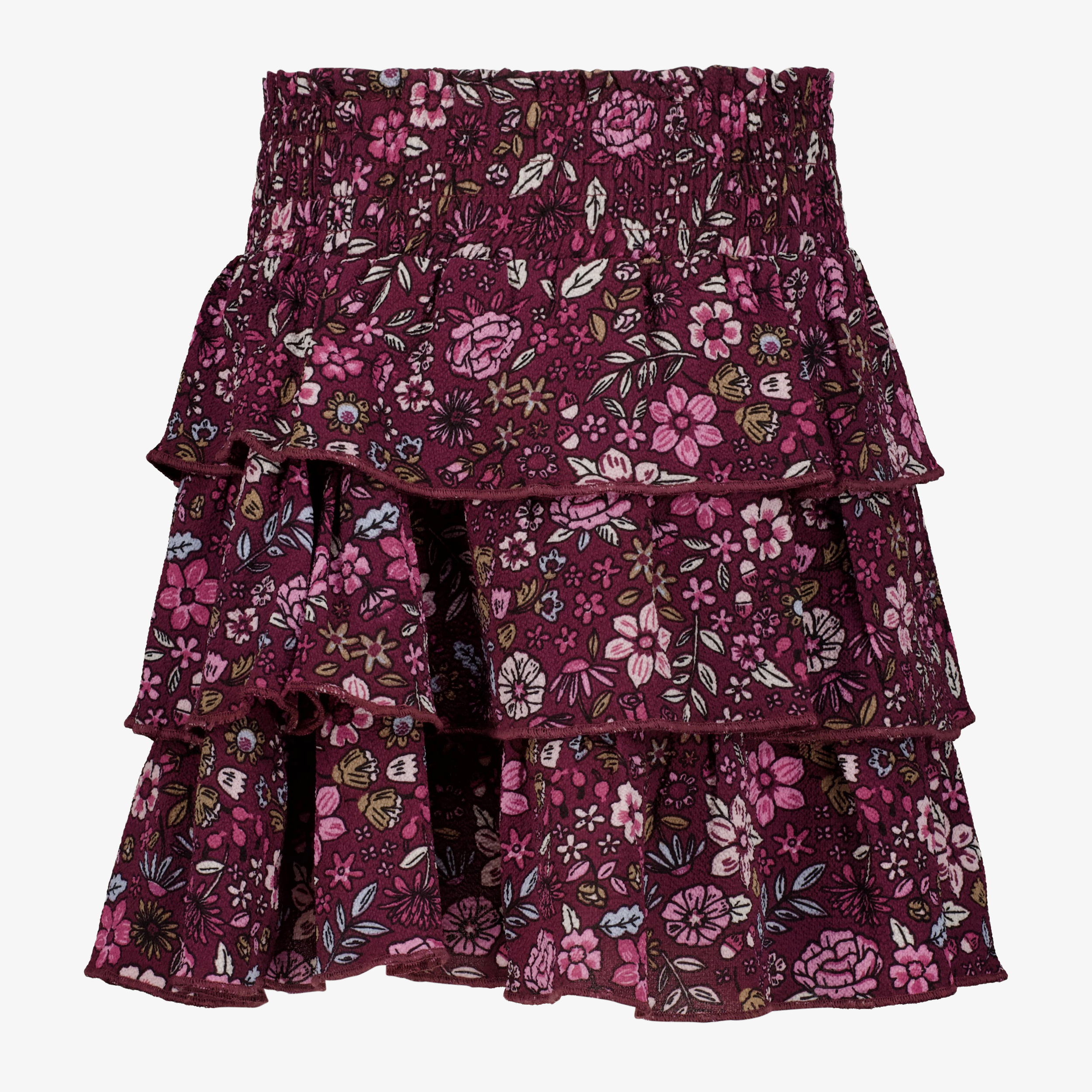 TwoDay meisjes rok met bloemenprint paars jurken & rokken