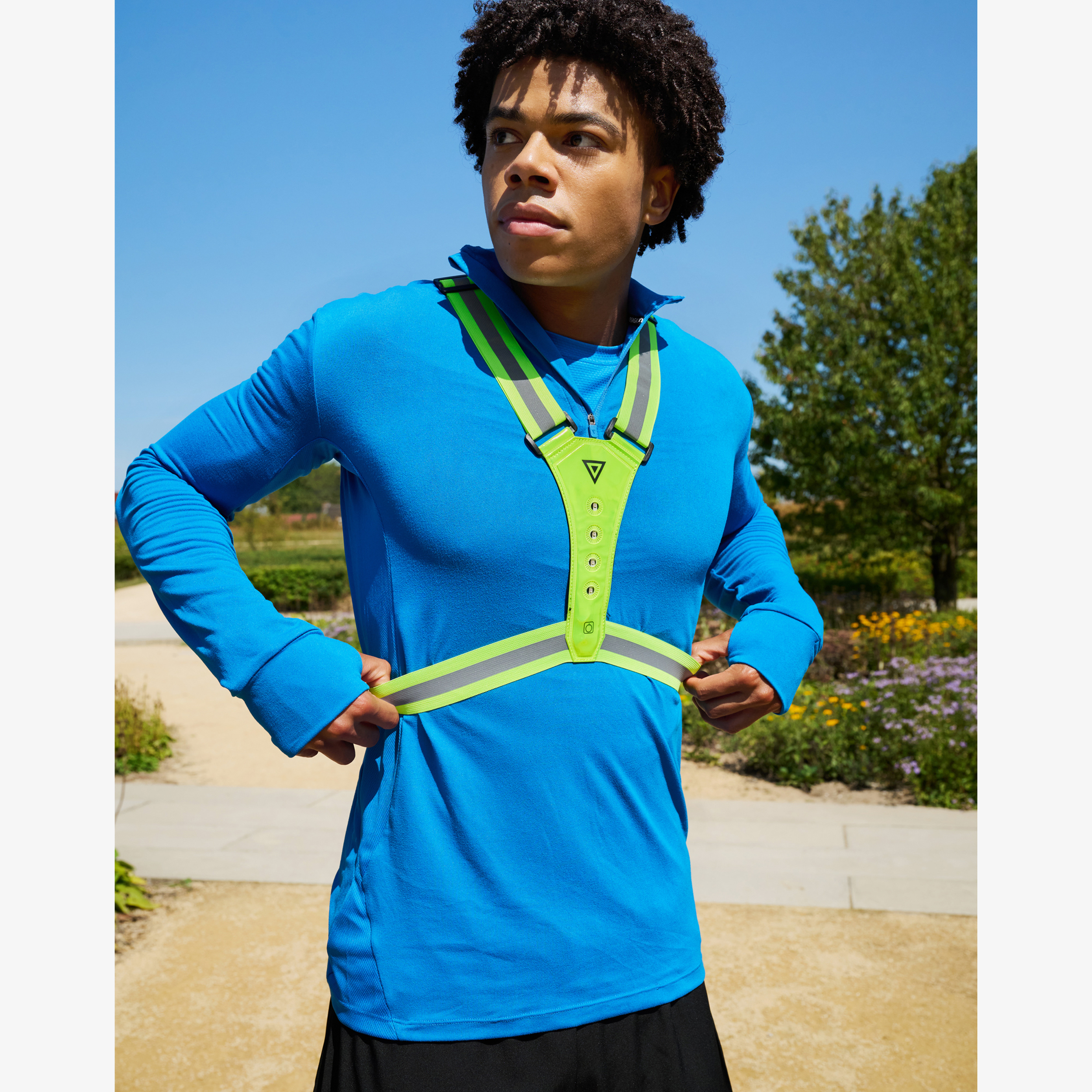 Osaga hardloop reflectievest met led lampjes geel dames truien & vesten – foto 3