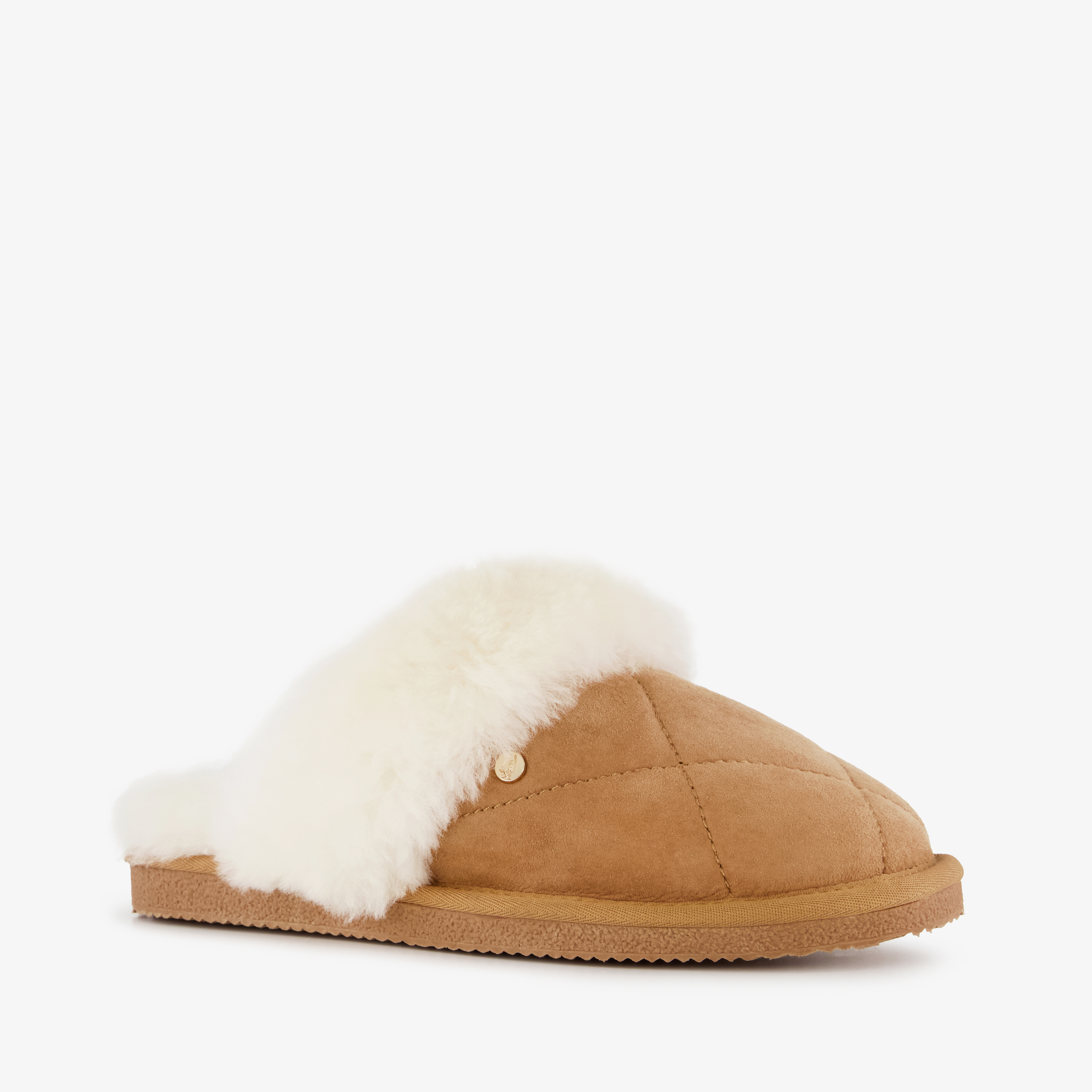 Hush Puppies dames instap pantoffels bruin