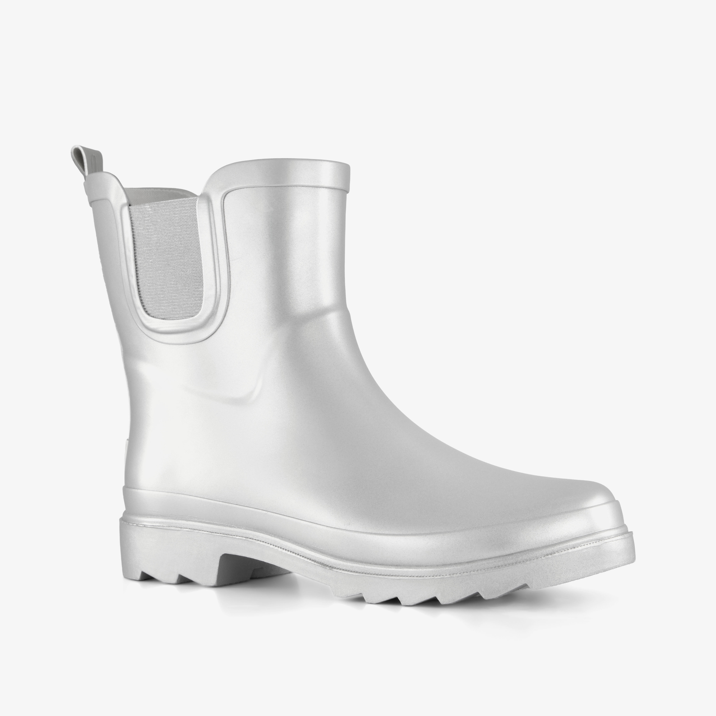 Mountain Peak korte dames regenlaarzen zilver