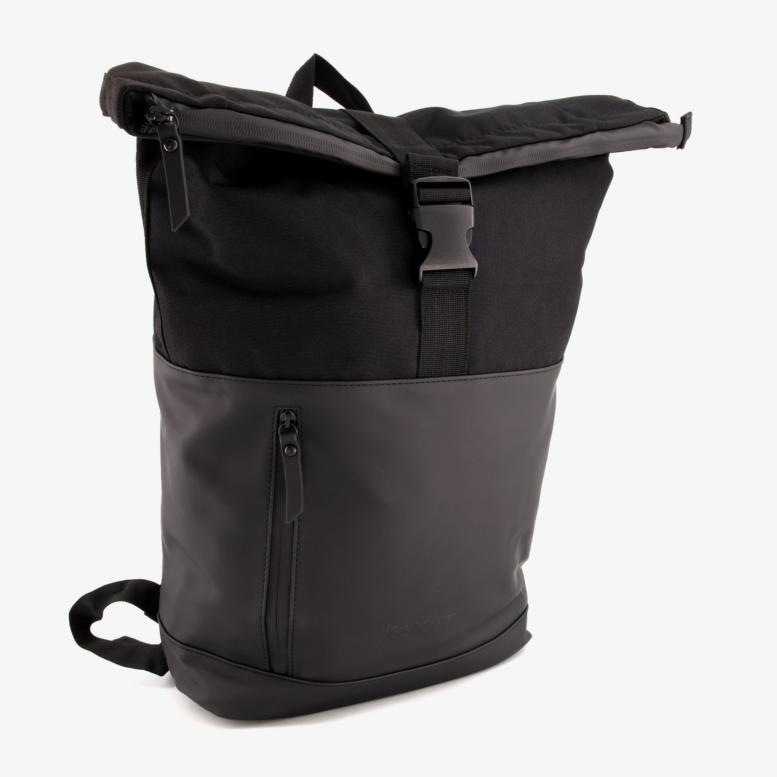 Osaga roltop rugzak zwart 20 liter meisjes tassen