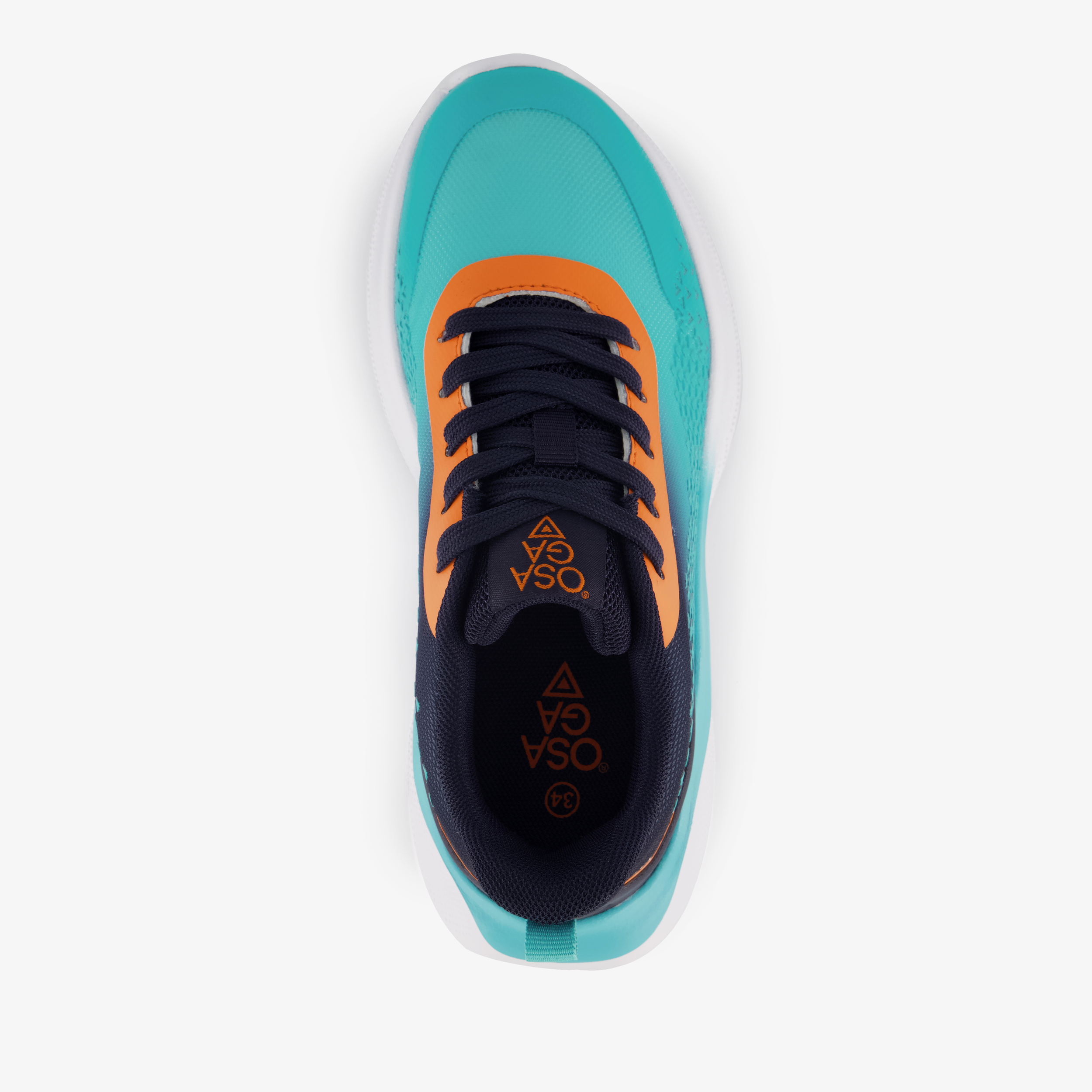 Osaga kinder sportschoenen blauw oranje meisjes sneakers – foto 4