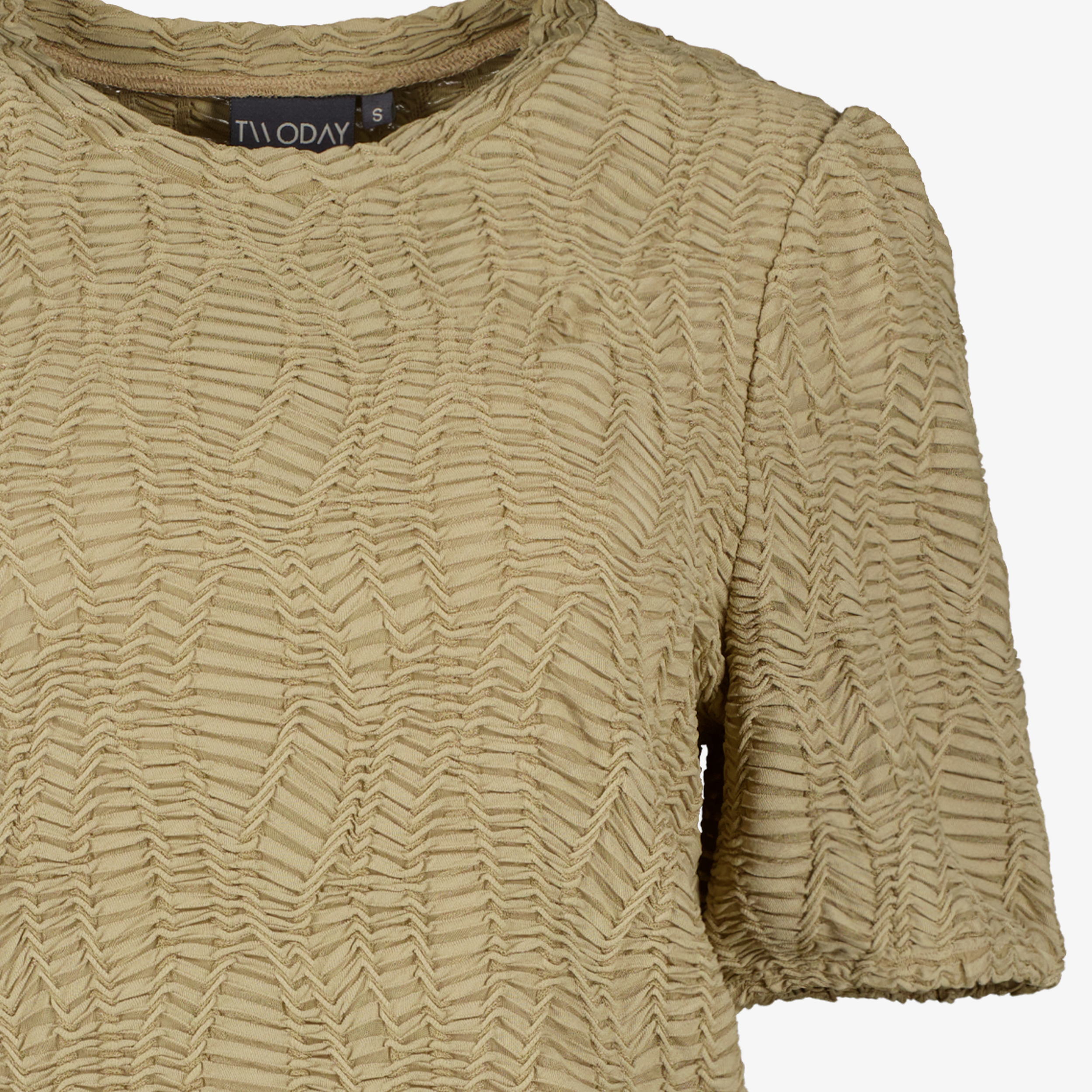 TwoDay dames top met pofmouwen beige t-shirts & tops – foto 2