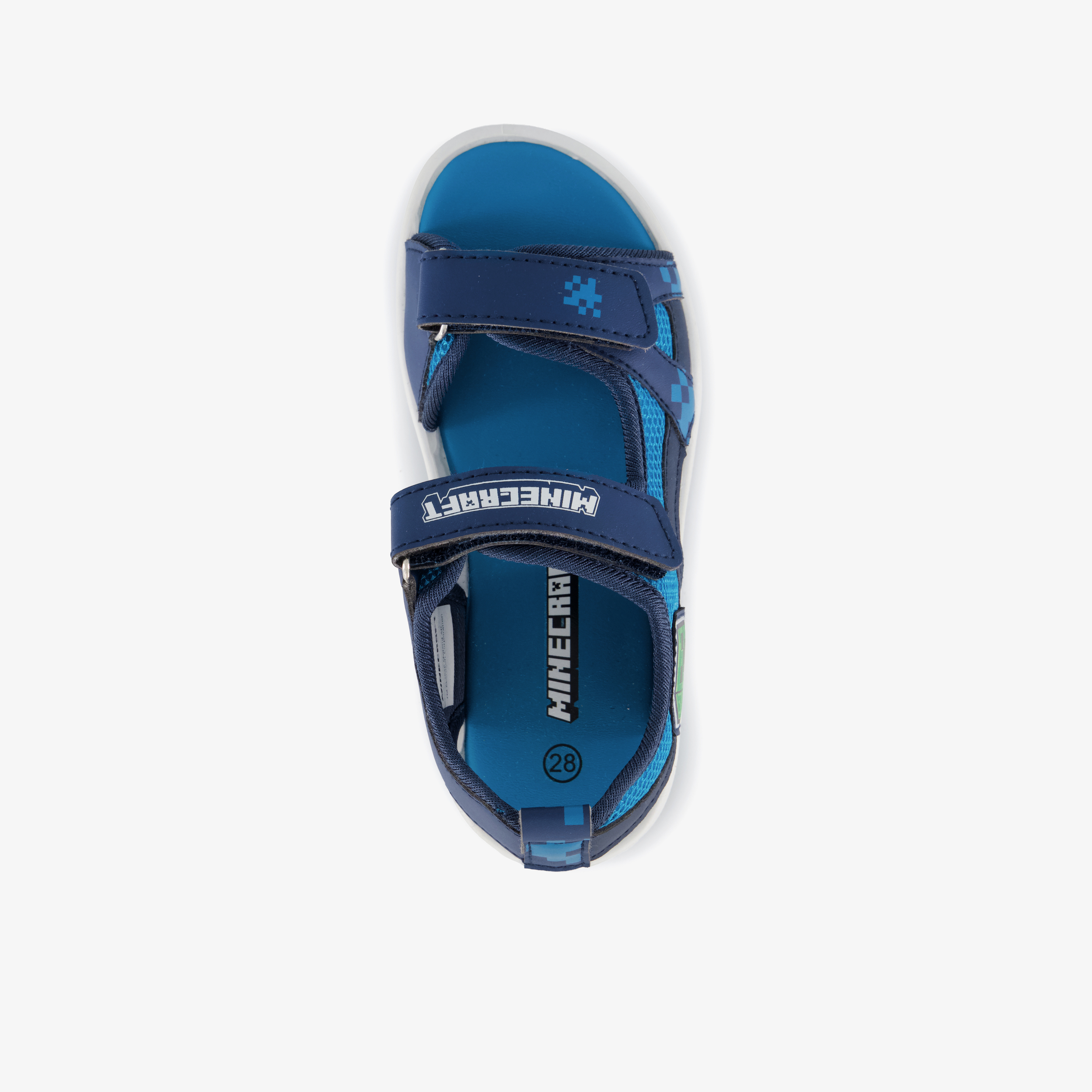 Minecraft jongens sandalen blauw – foto 4