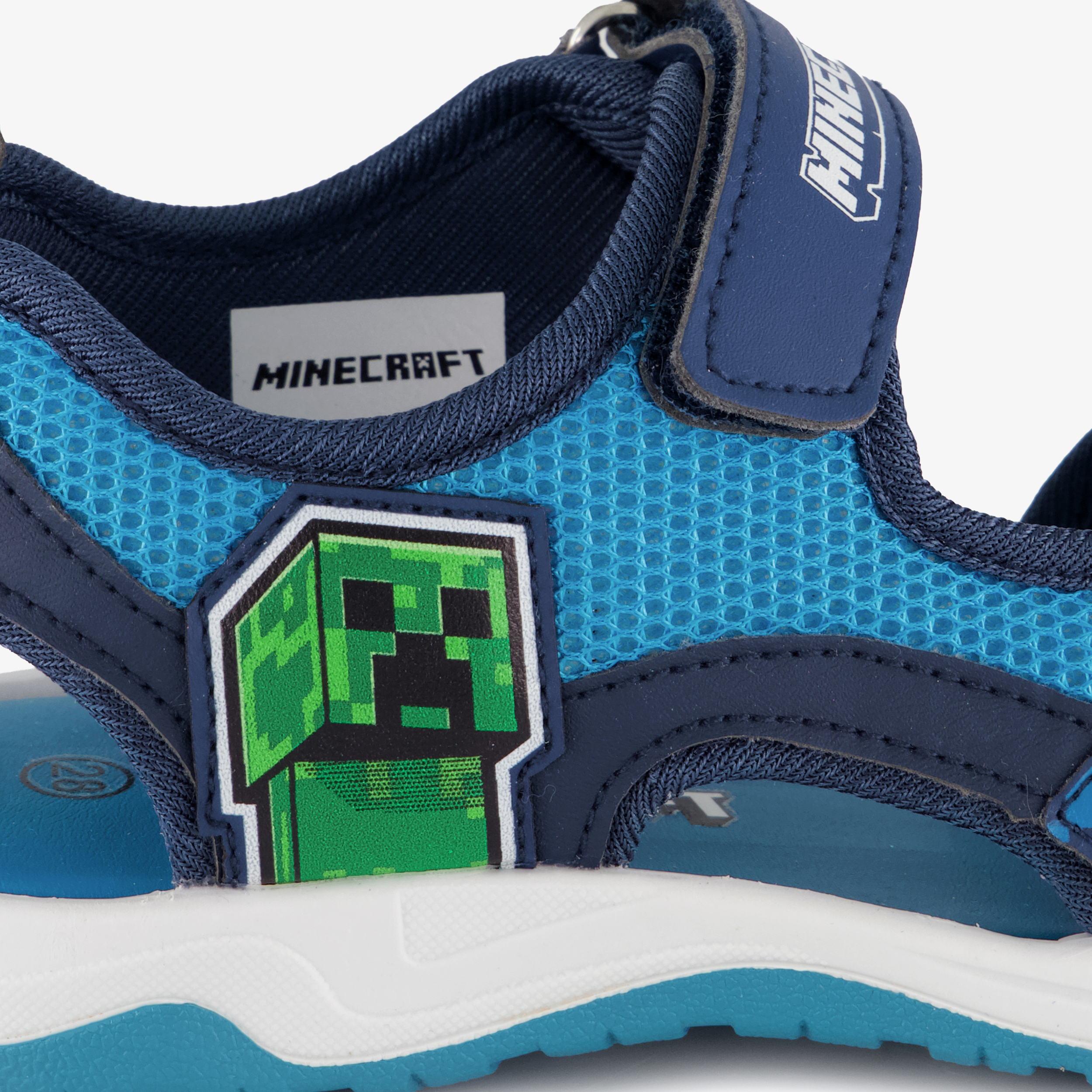 Minecraft jongens sandalen blauw – foto 5