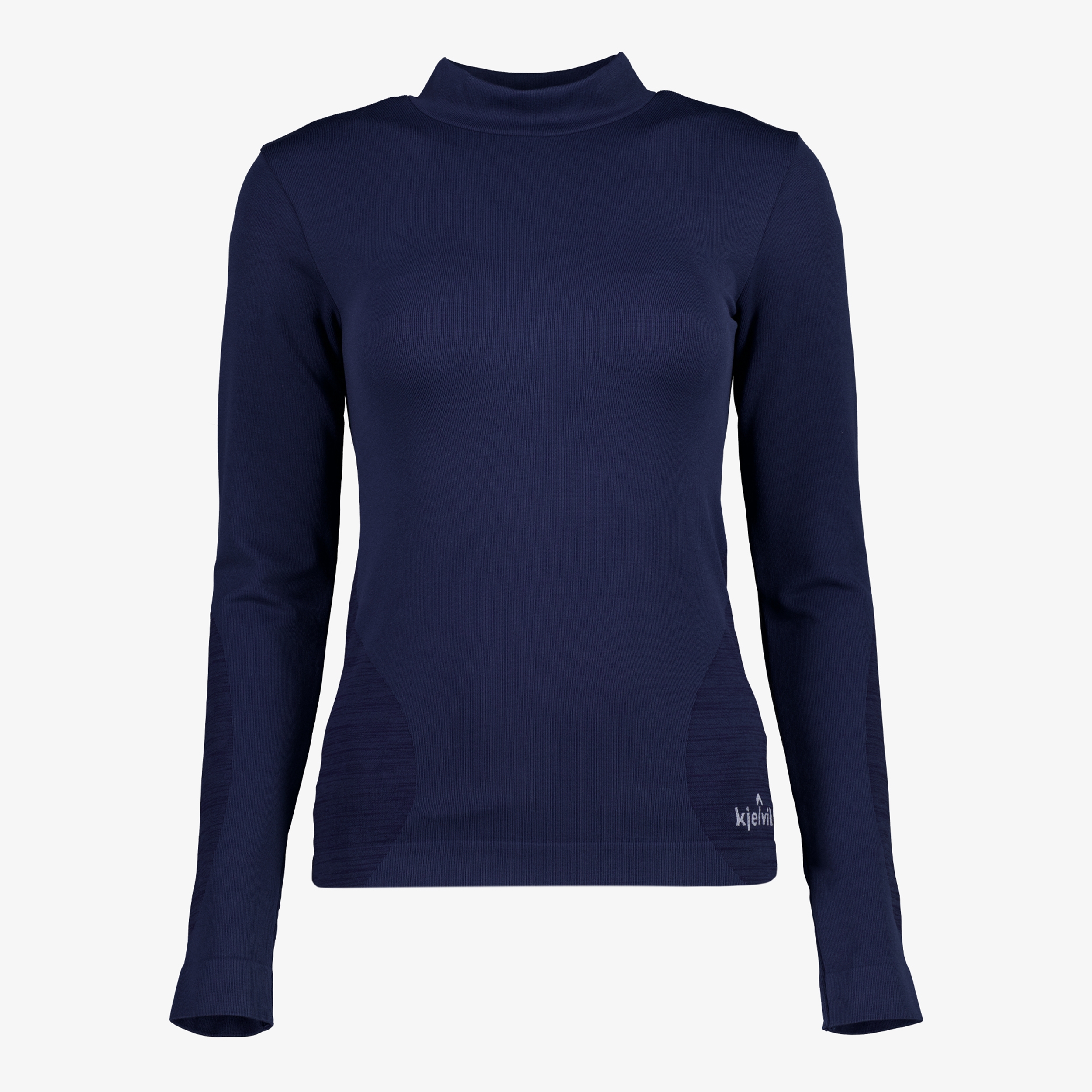 Kjelvik dames thermoshirt met lange mouwen blauw t-shirts & tops