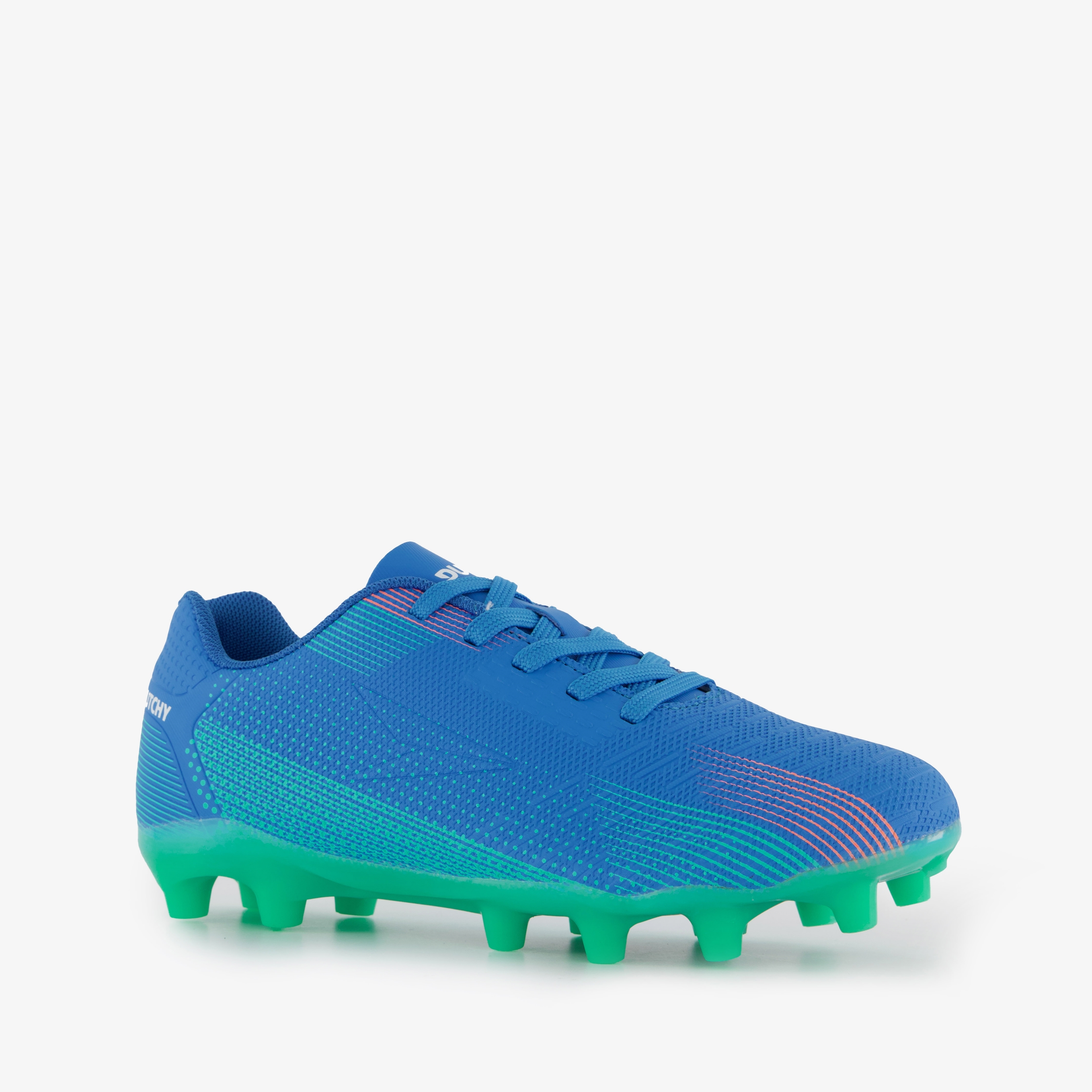 Dutchy kinder voetbalschoenen FG blauw groen