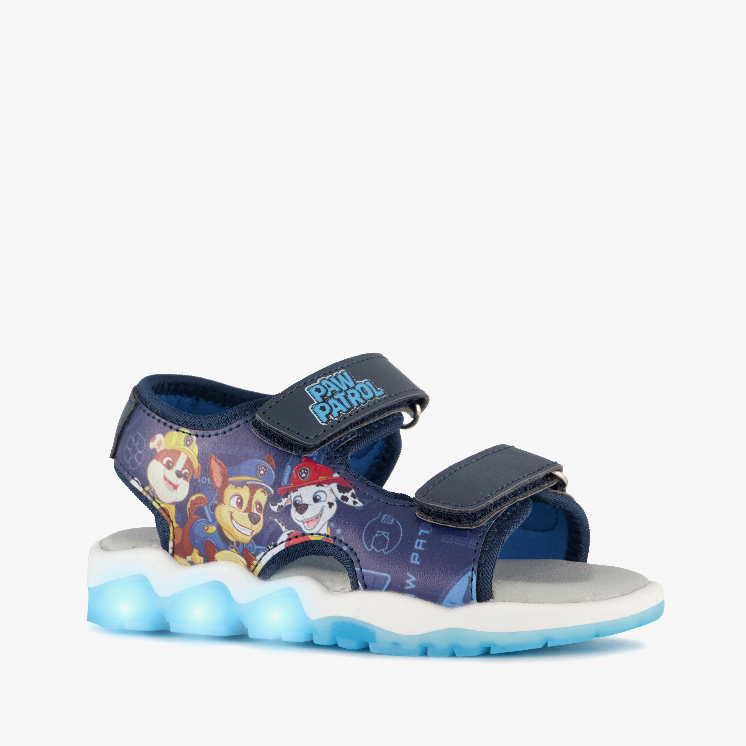 Paw Patrol jongens sandalen met lichtjes blauw