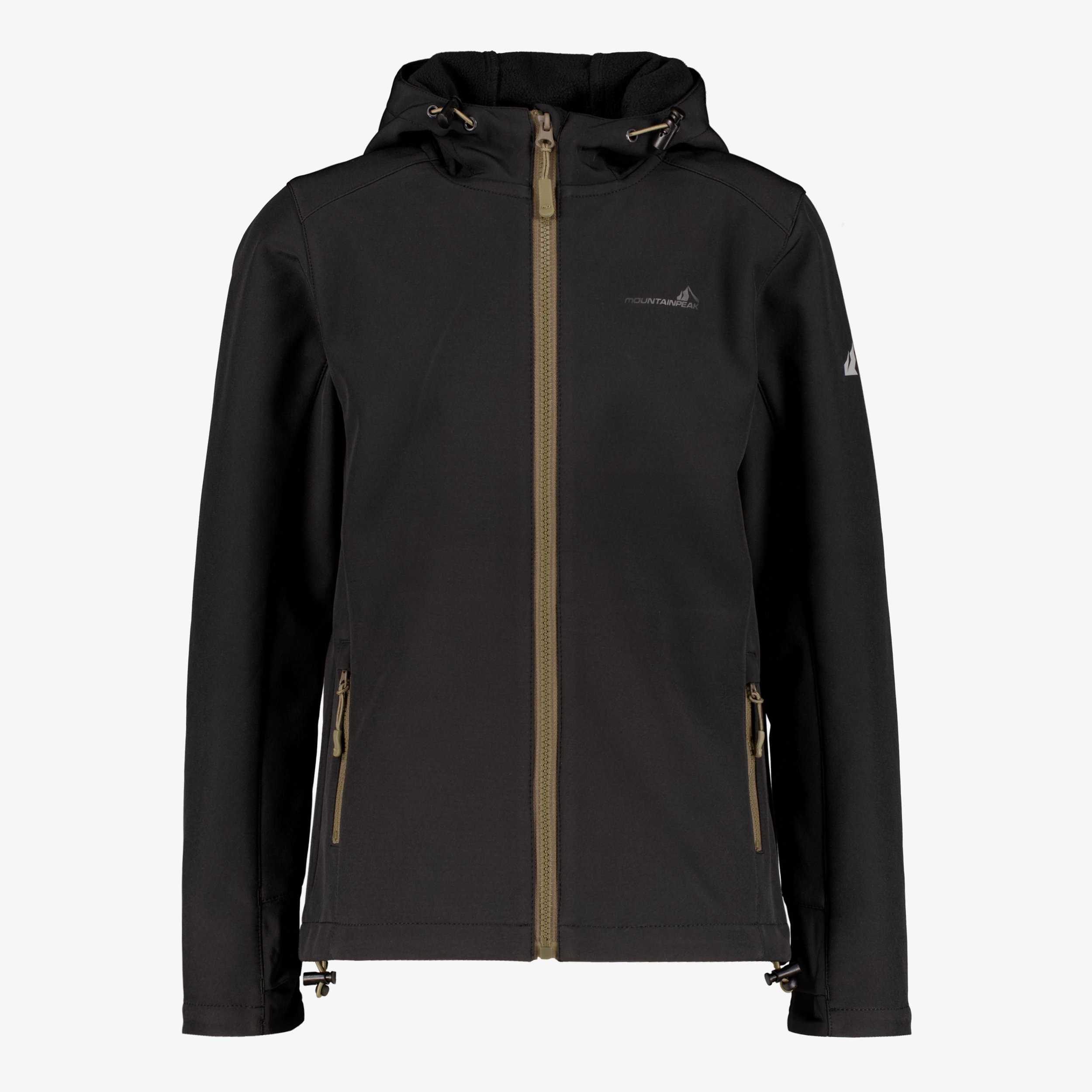 Mountain Peak kinder softshell jas zwart