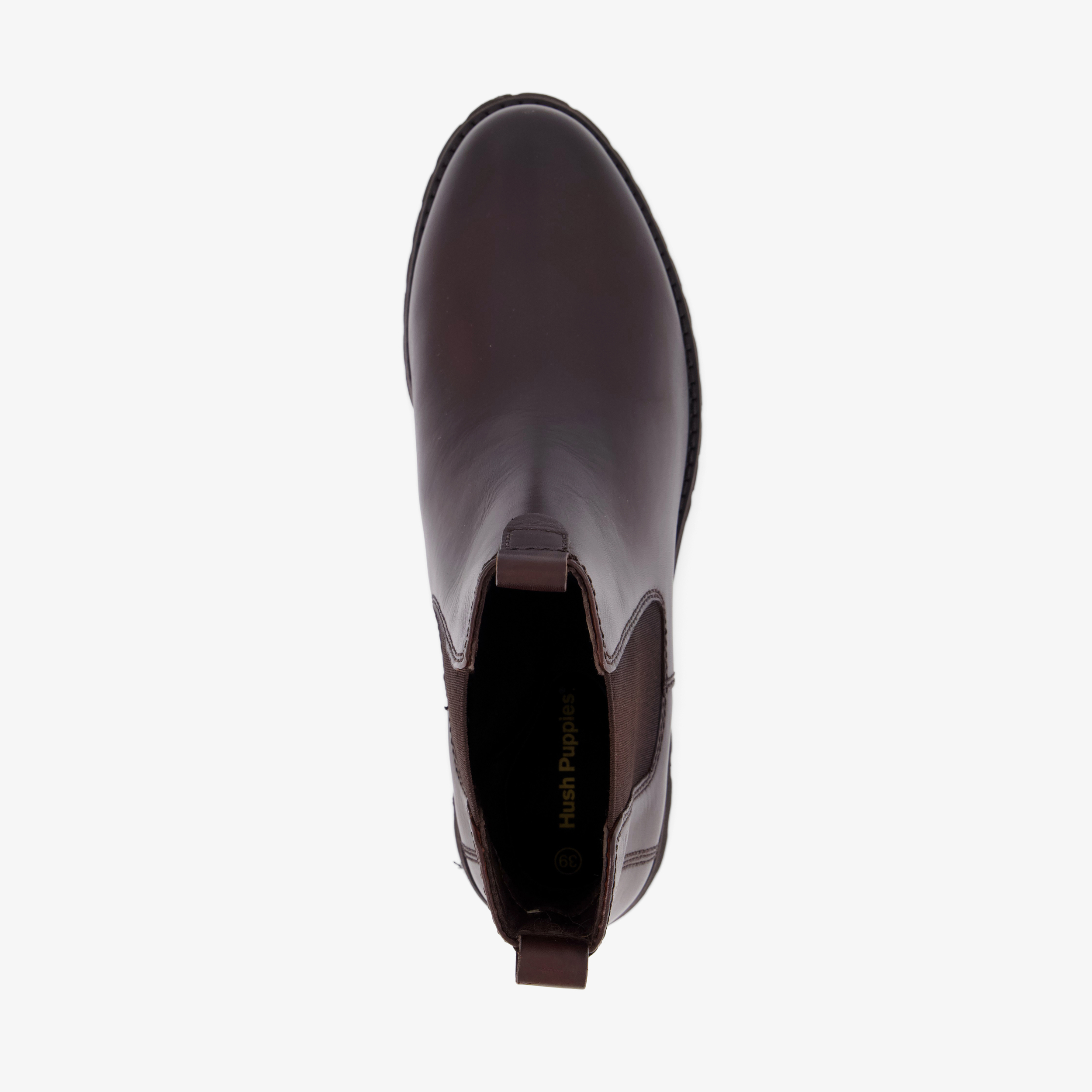 Hush Puppies leren dames Chelsea boots bruin – foto 4