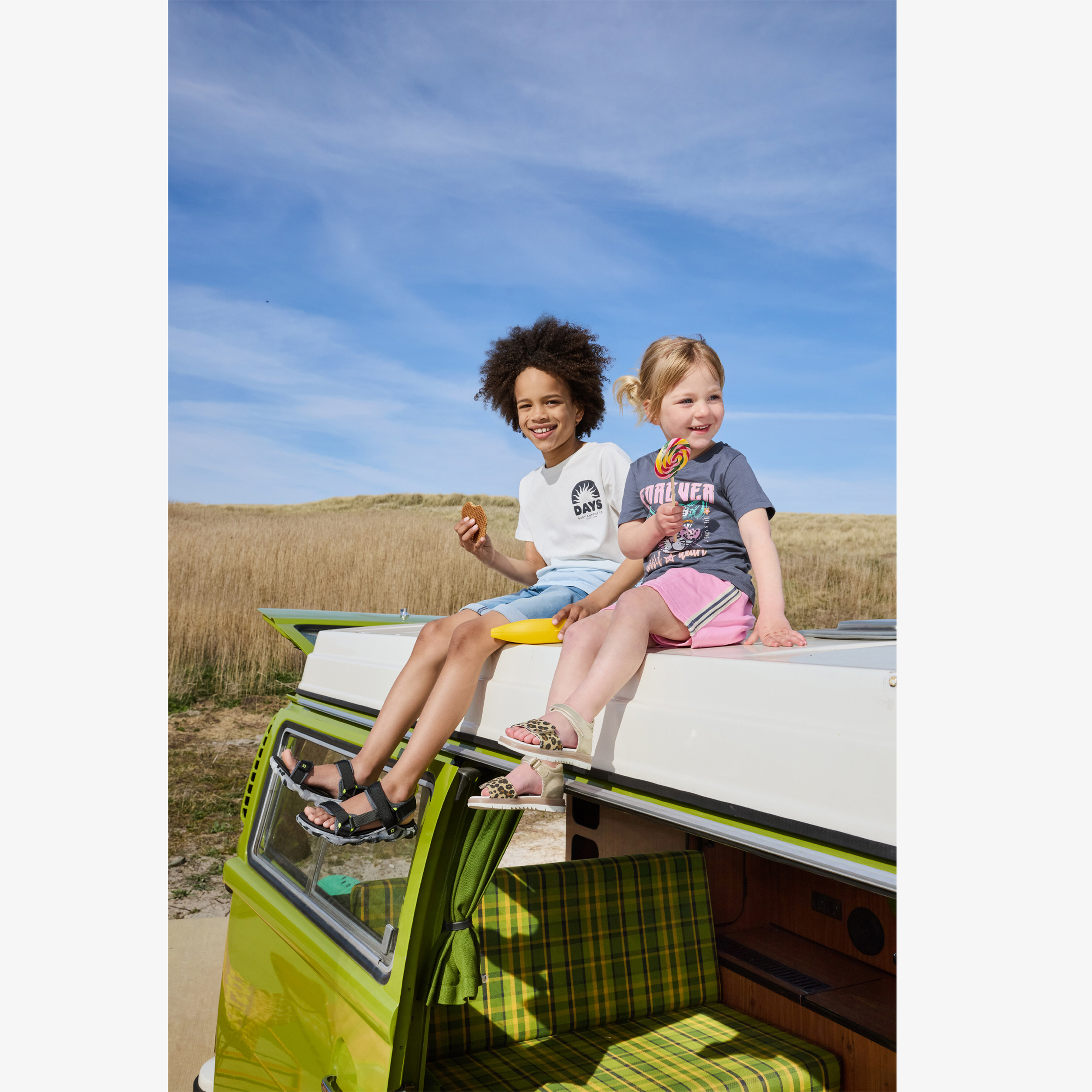 TwoDay meisjes T-shirt met luipaard zwart roze t-shirts & tops – foto 3