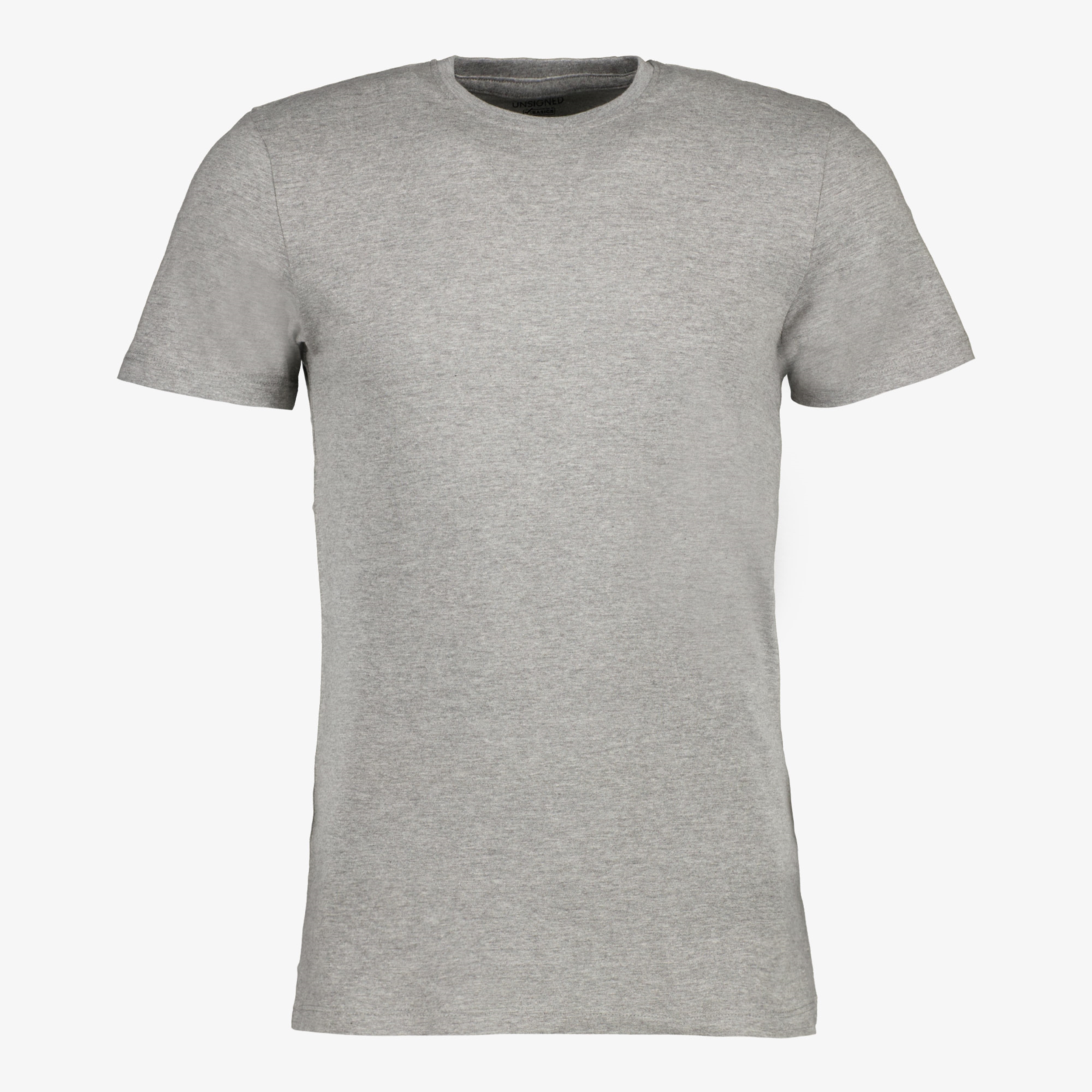 Unsigned heren  T-shirt grijs ronde hals t-shirts & tops