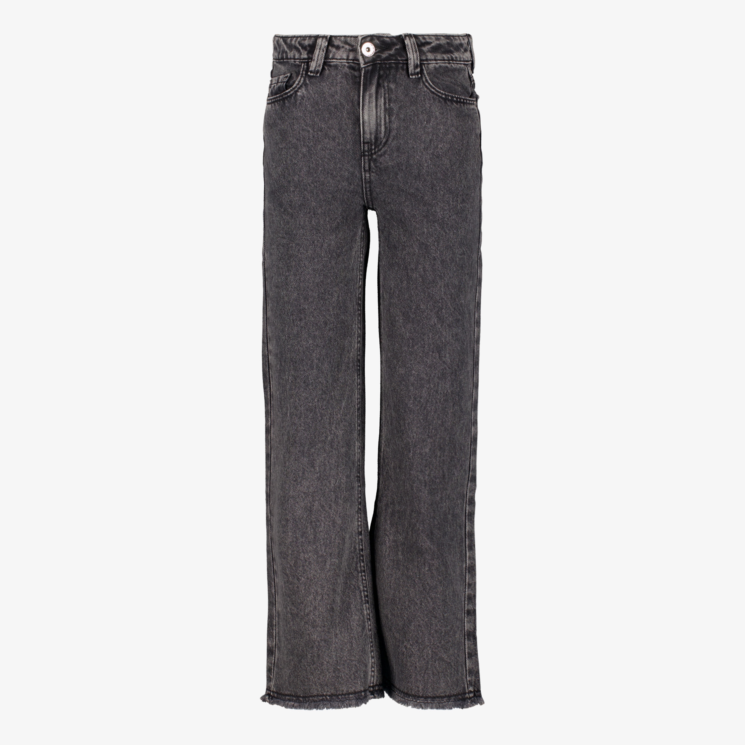 TwoDay loose fit meisjes jeans wijde pijpen grijs