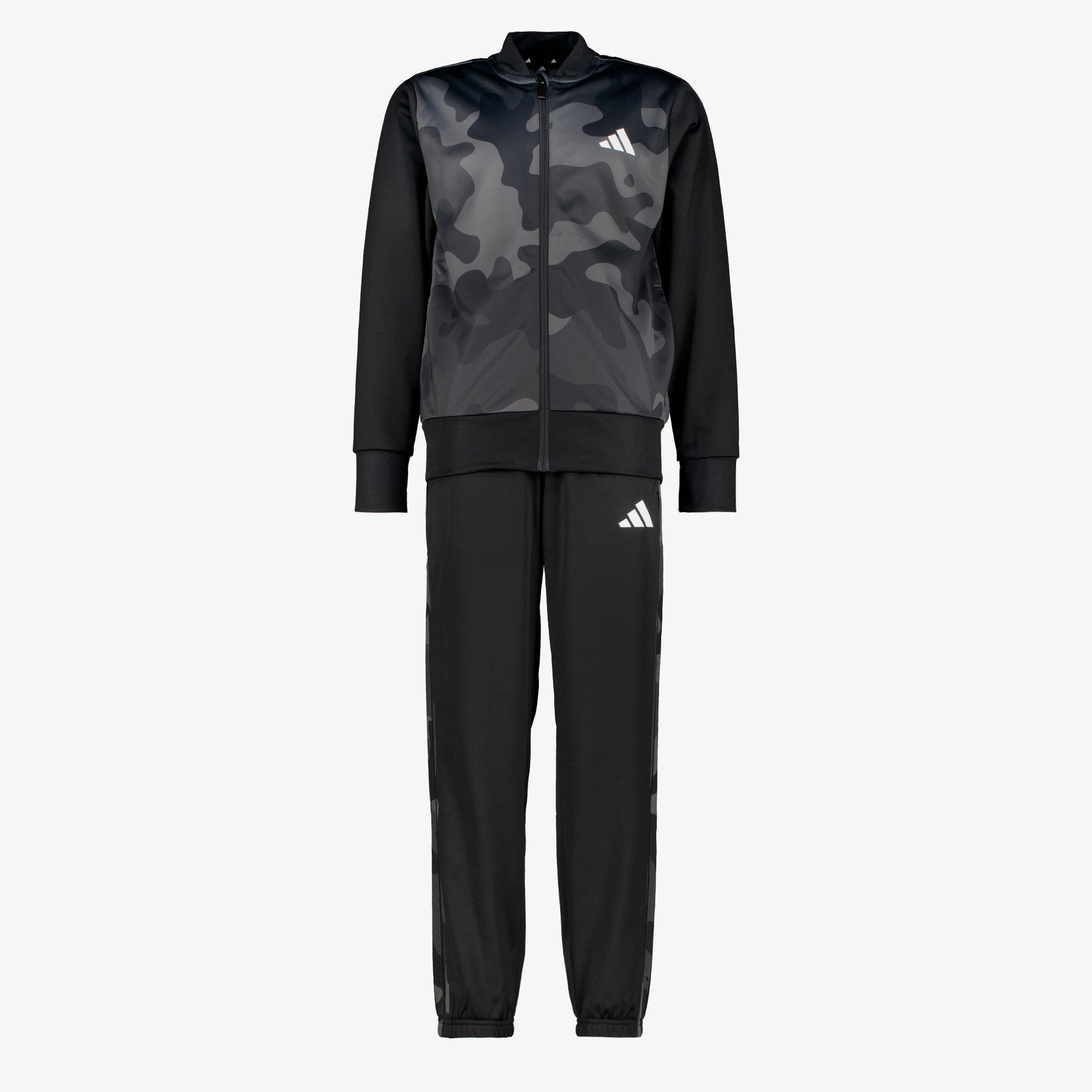 Adidas Sportswear Camouflage kinder trainingspak zwart