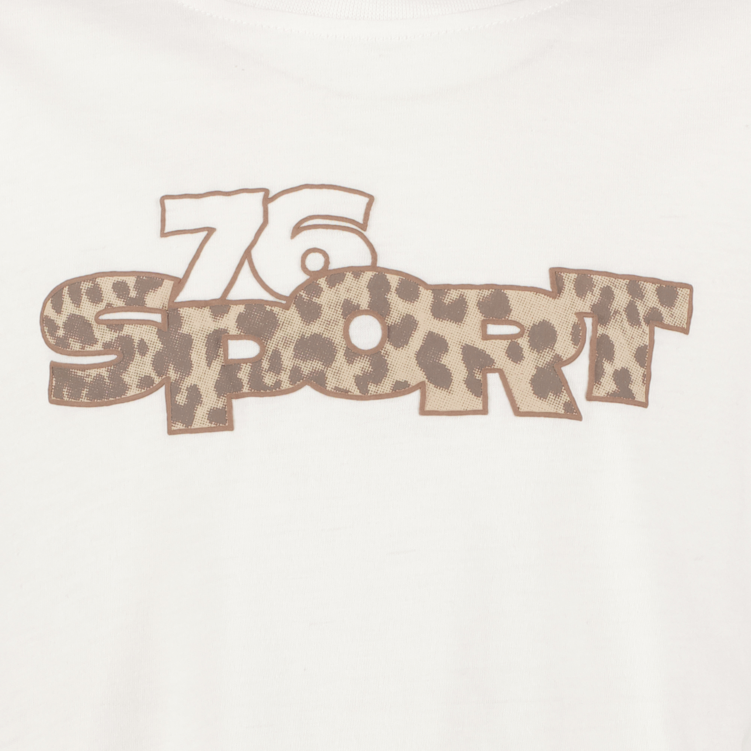 Osaga cropped meisjes sport T-shirt met tekstopdruk wit t-shirts & tops – foto 2
