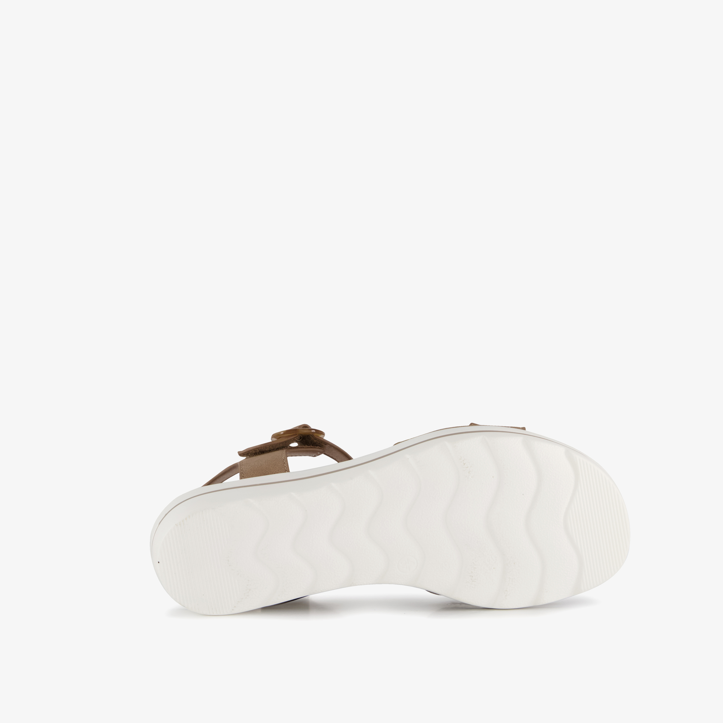 Natuform dames sandalen met sleehak cognac bruin – foto 3