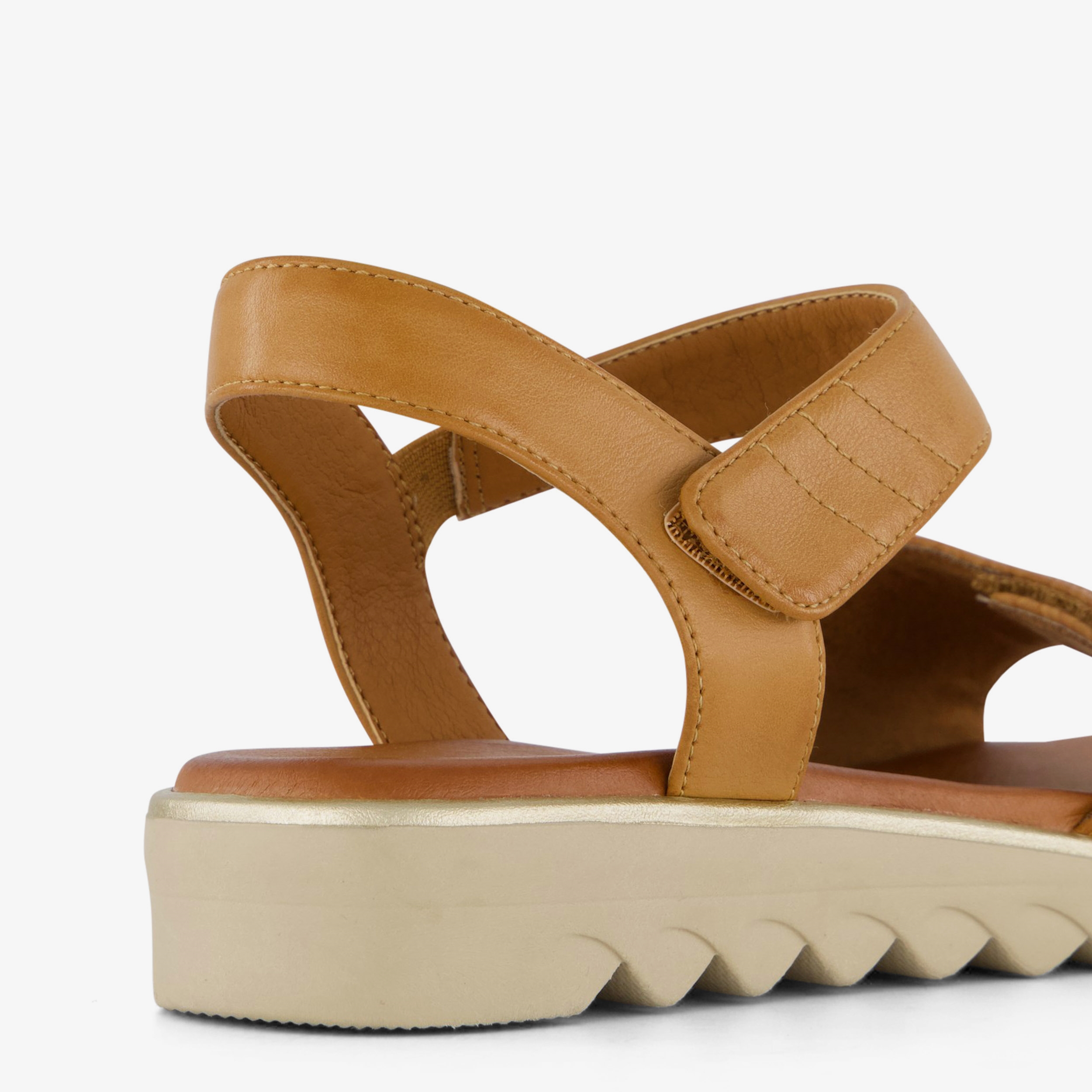 Softline dames sandalen cognac