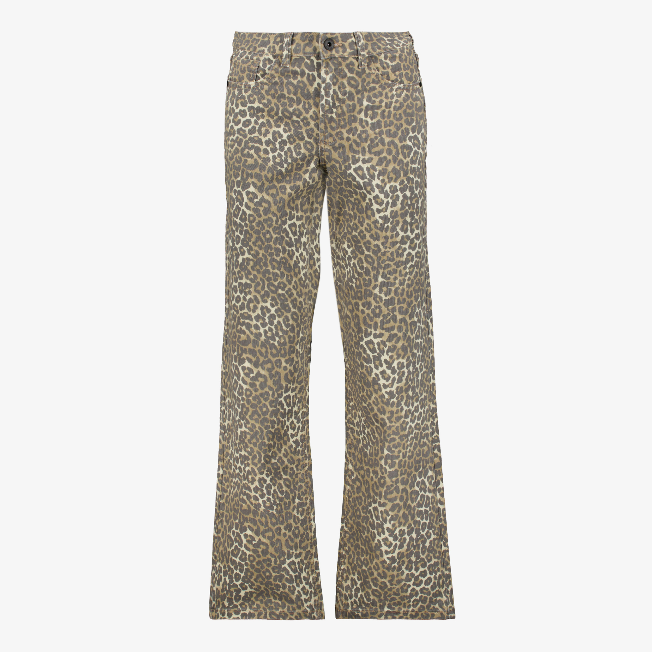 TwoDay dames wide leg jeans luipaardprint lengte 33 broeken & shorts
