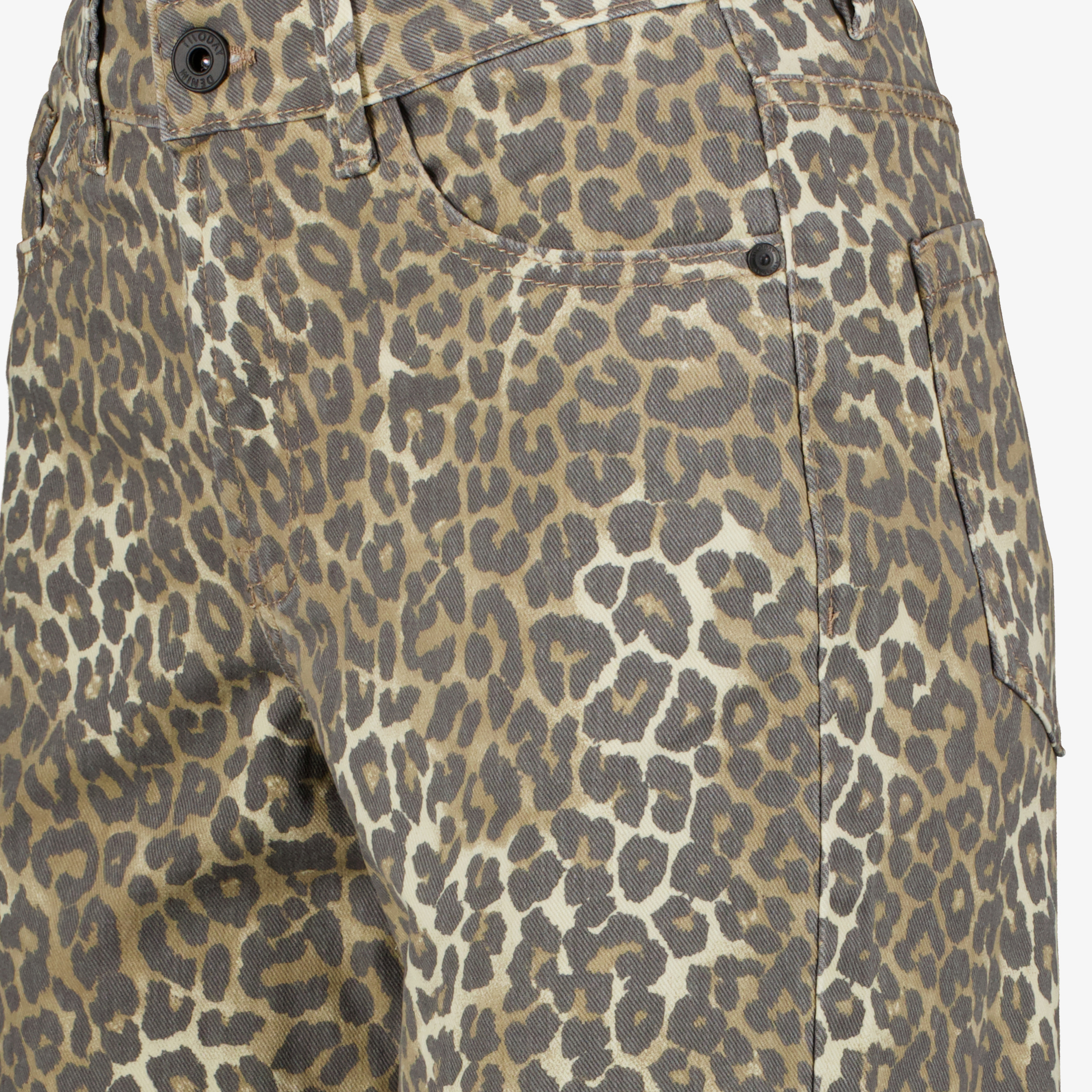 TwoDay dames wide leg jeans luipaardprint lengte 31 broeken & shorts – foto 2